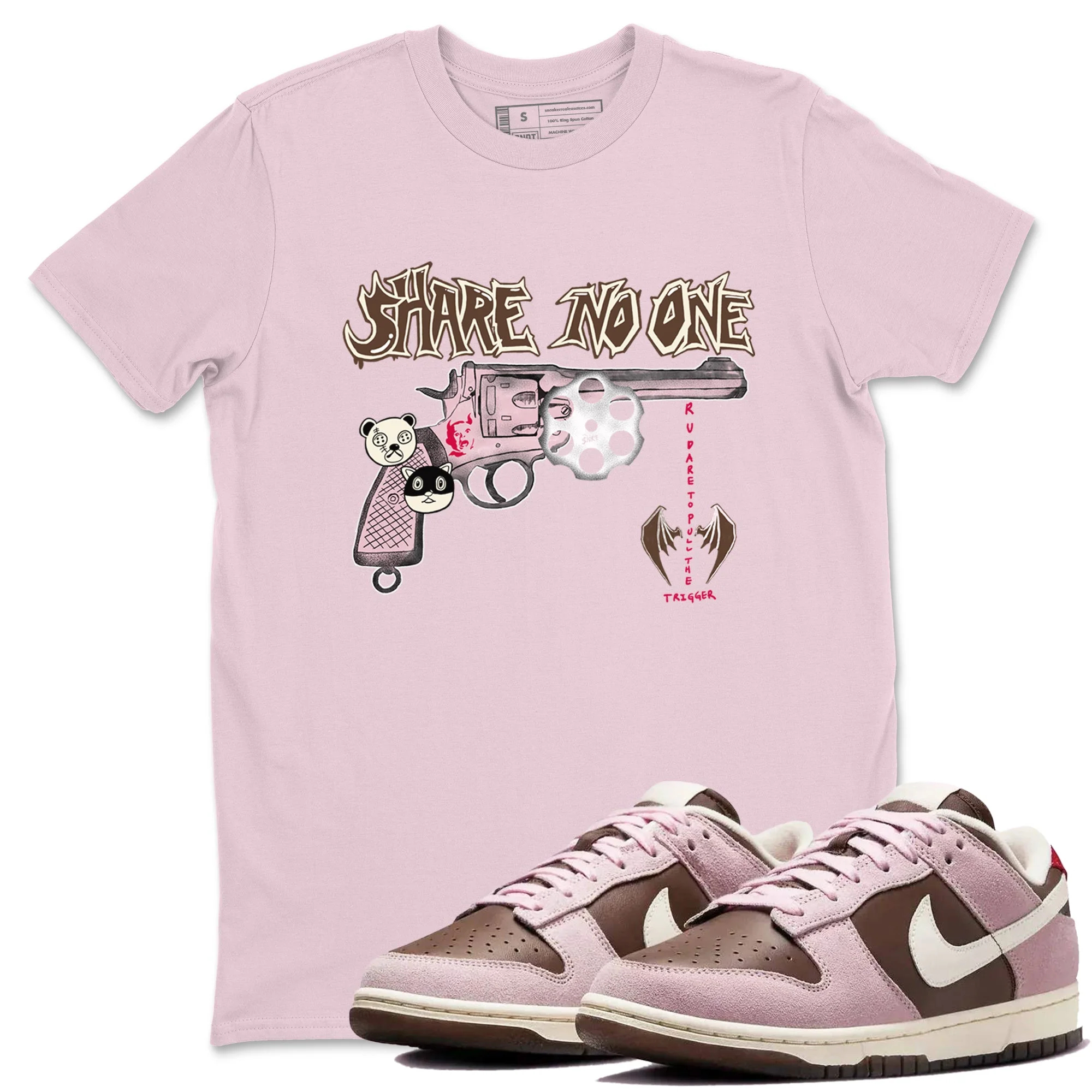 Share No One Sneaker Tees - Dunk Cacao Wow And Pink foam