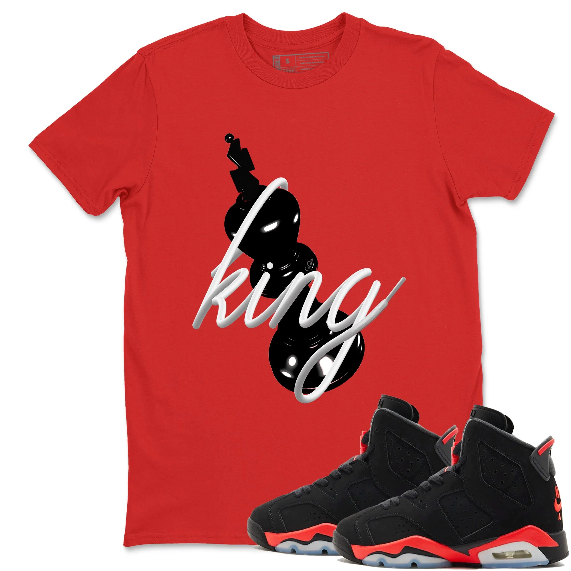 3D King Sneaker Tees - Air Jordan 6 Reverse Infrared