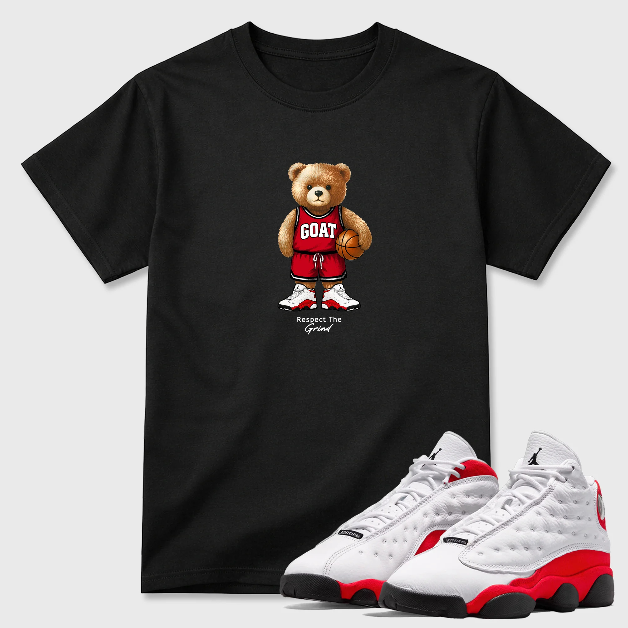 GOAT Mode Sneaker Tees - Air Jordan 13 University Red