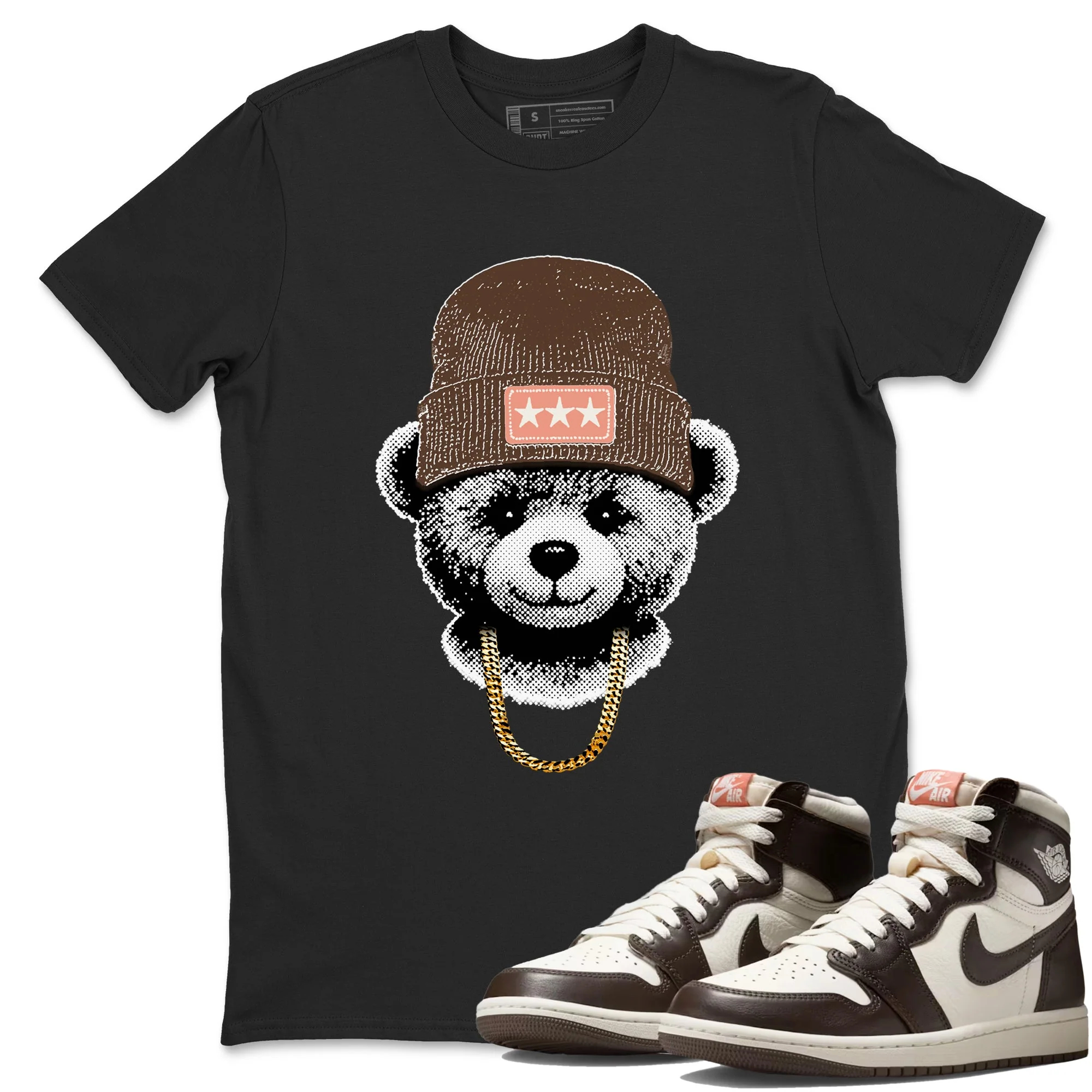 Gangster Teddy Sneaker Tees - Air Jordan 1 Baroque Brown