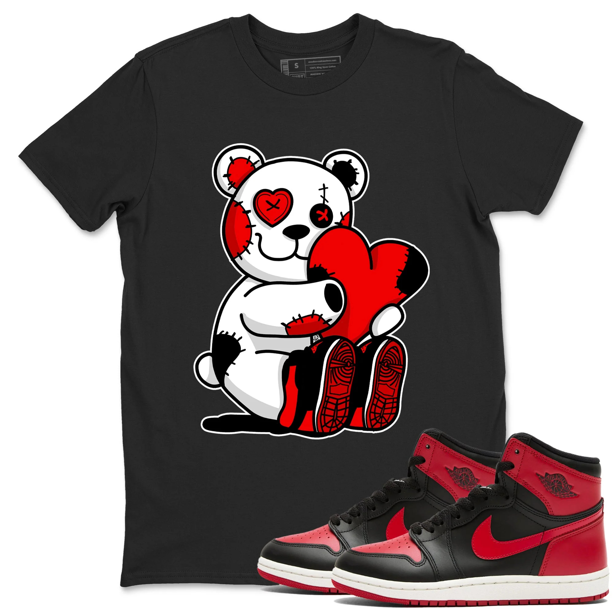 Hugging Bear Sneaker Tees - Air Jordan 1 '85 Bred