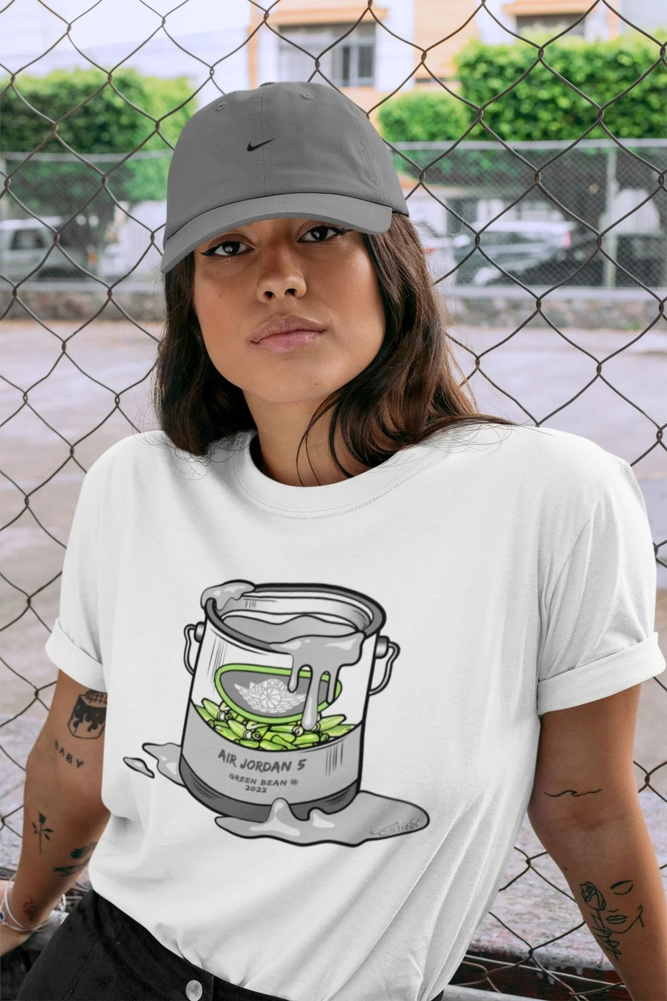 Bucket Unisex Tops - Air Jordan 5 Green Bean