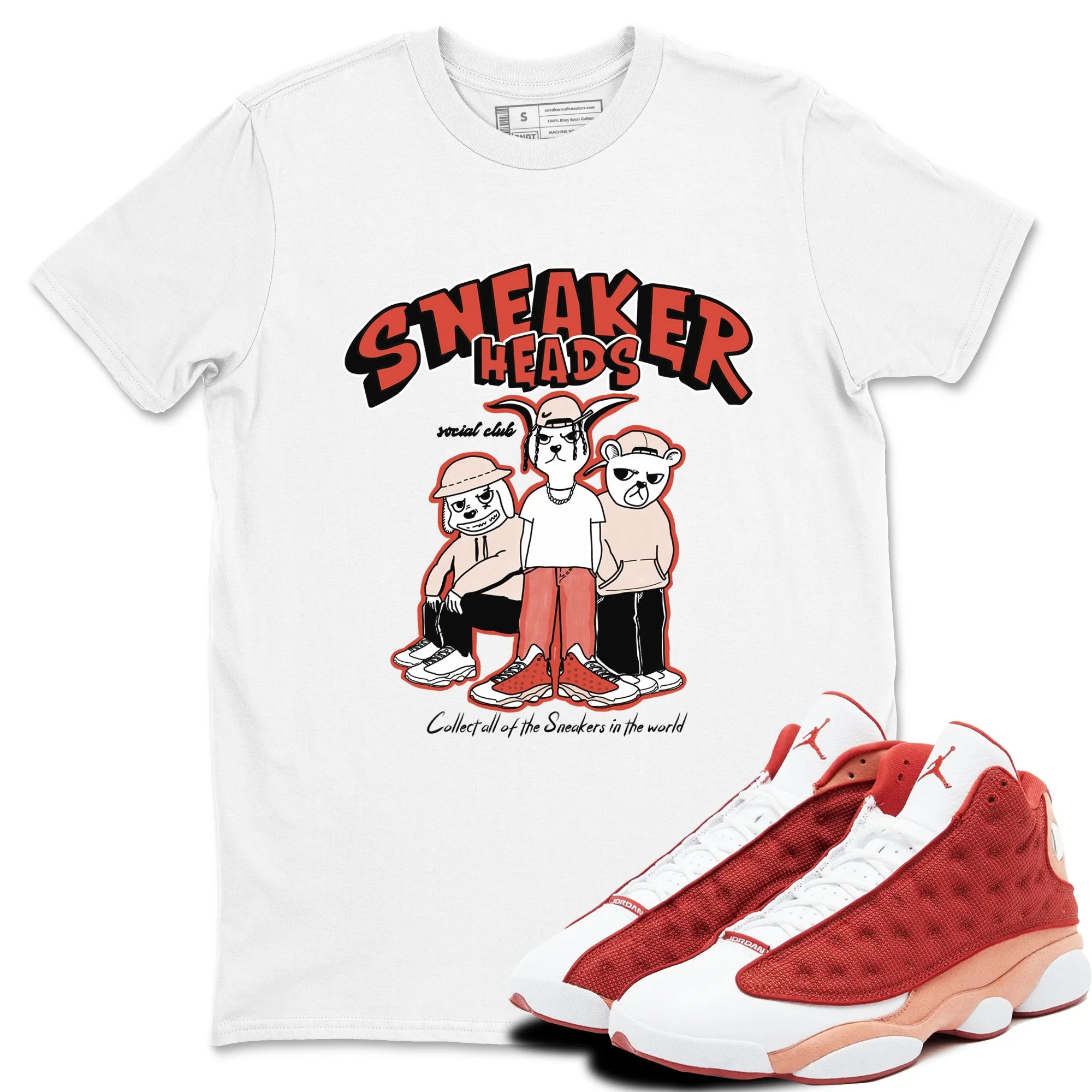 Sneakerheads Social Club Sneaker Tees - Air Jordan 13 Dune Red