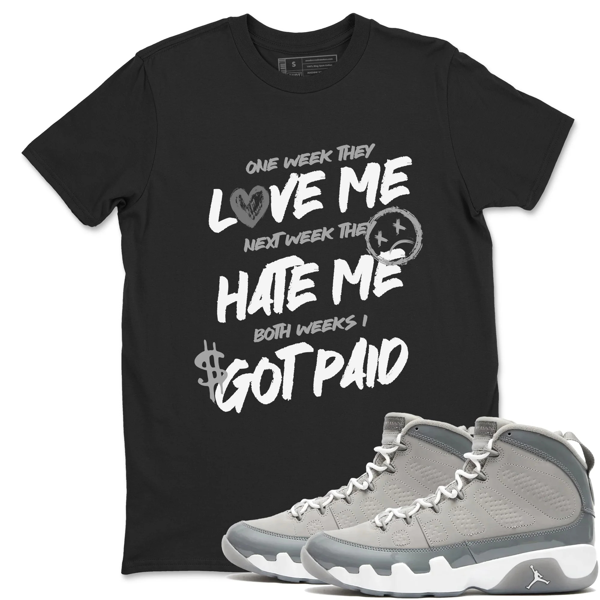 I Got Paid Sneaker Tees - Air Jordan 9 Cool Grey