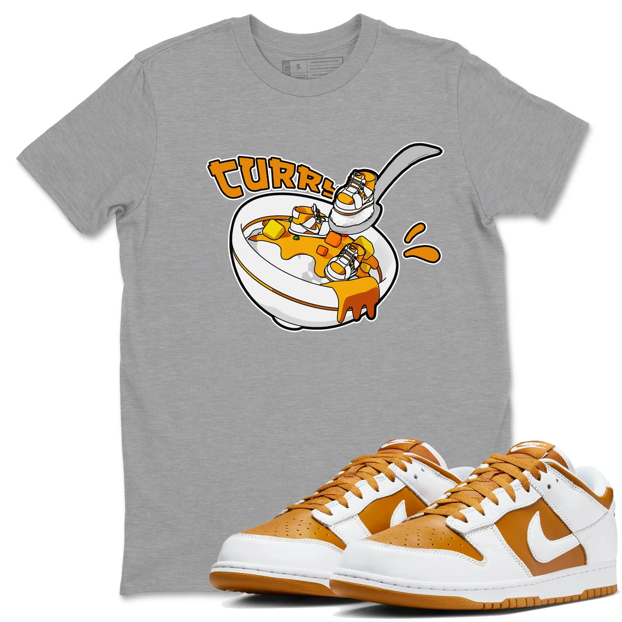 Eat Curry Sneaker Tees - Dunk Dark Curry