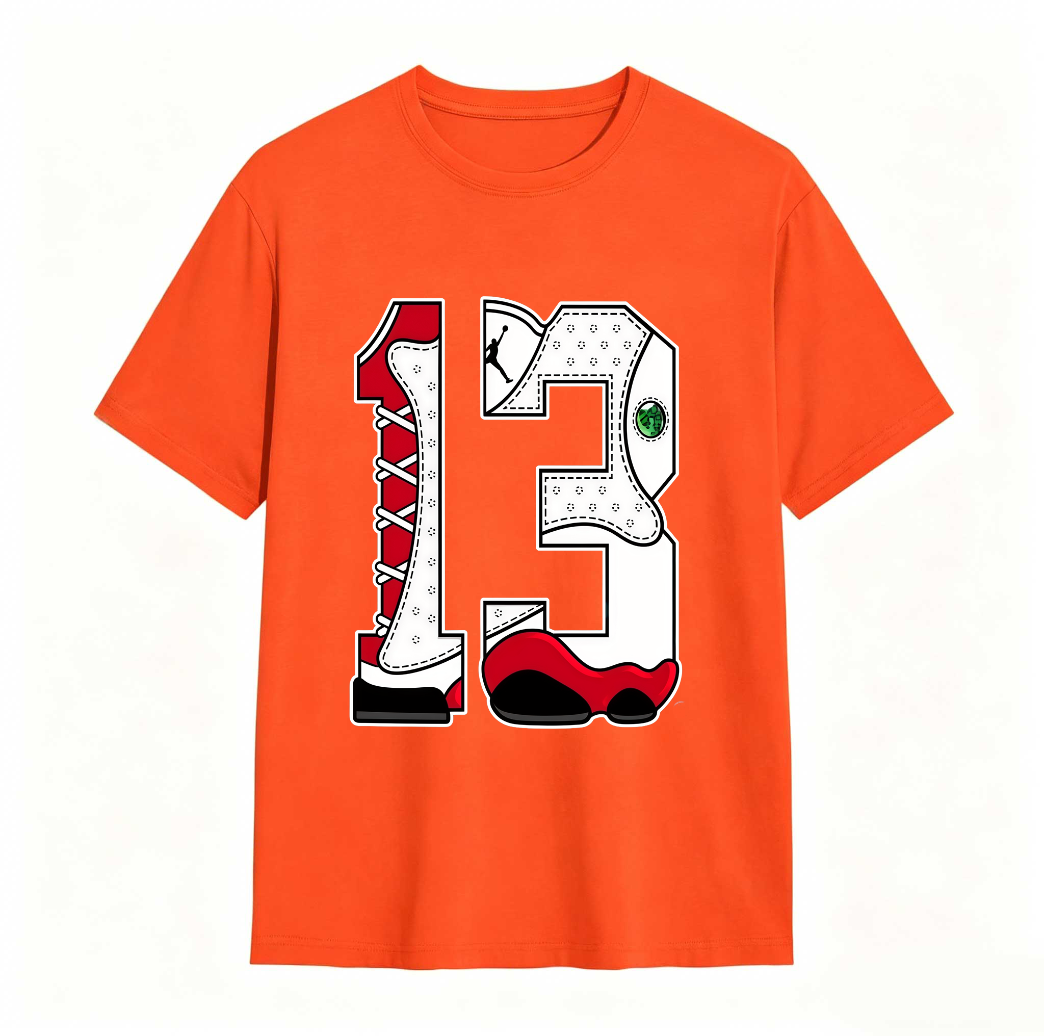 Cartoon Hands Sneaker Tees - Match Air Jordan 13 University Red