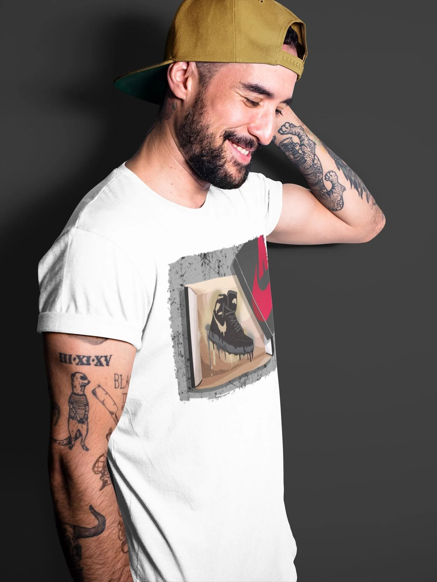 New Kicks Unisex Tops - Air Jordan 1 Black Metallic Gold