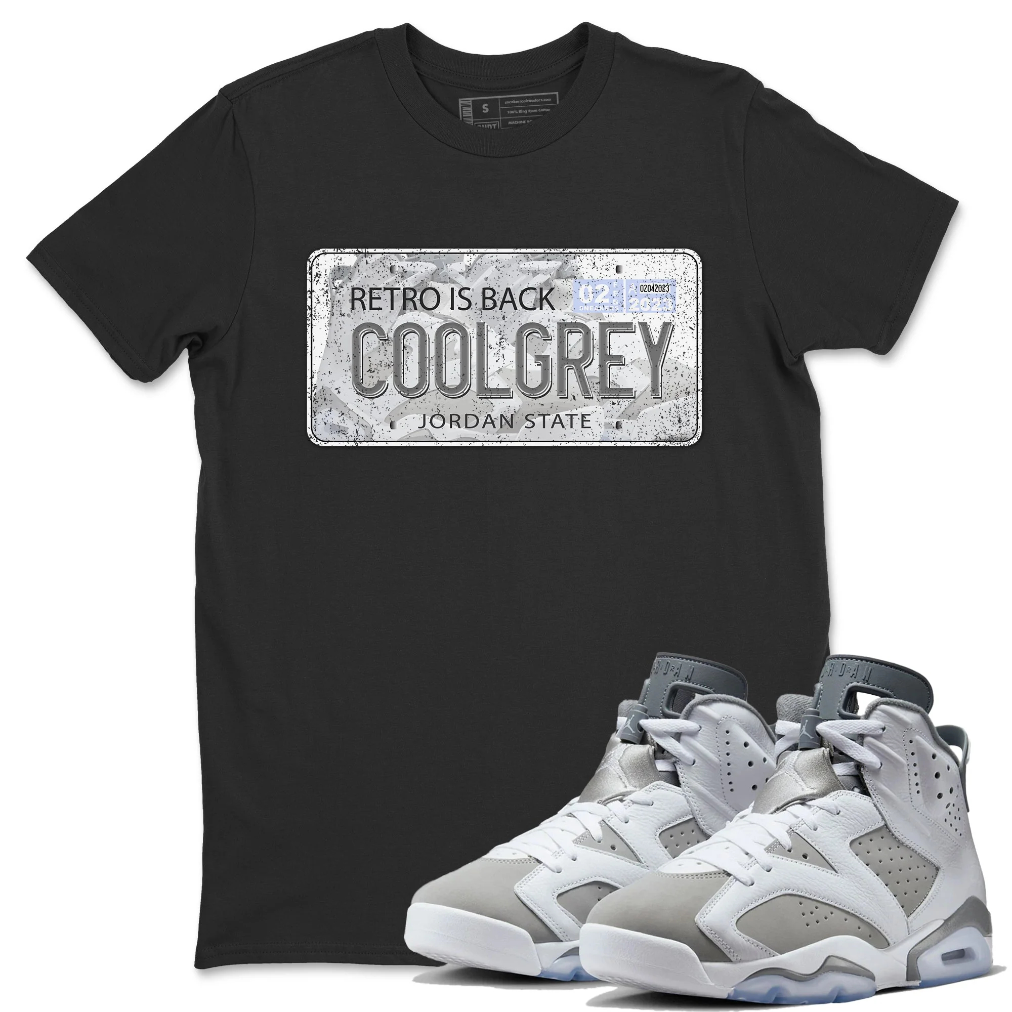 Jordan Plate Unisex Tops - Air Jordan 6 Cool Grey