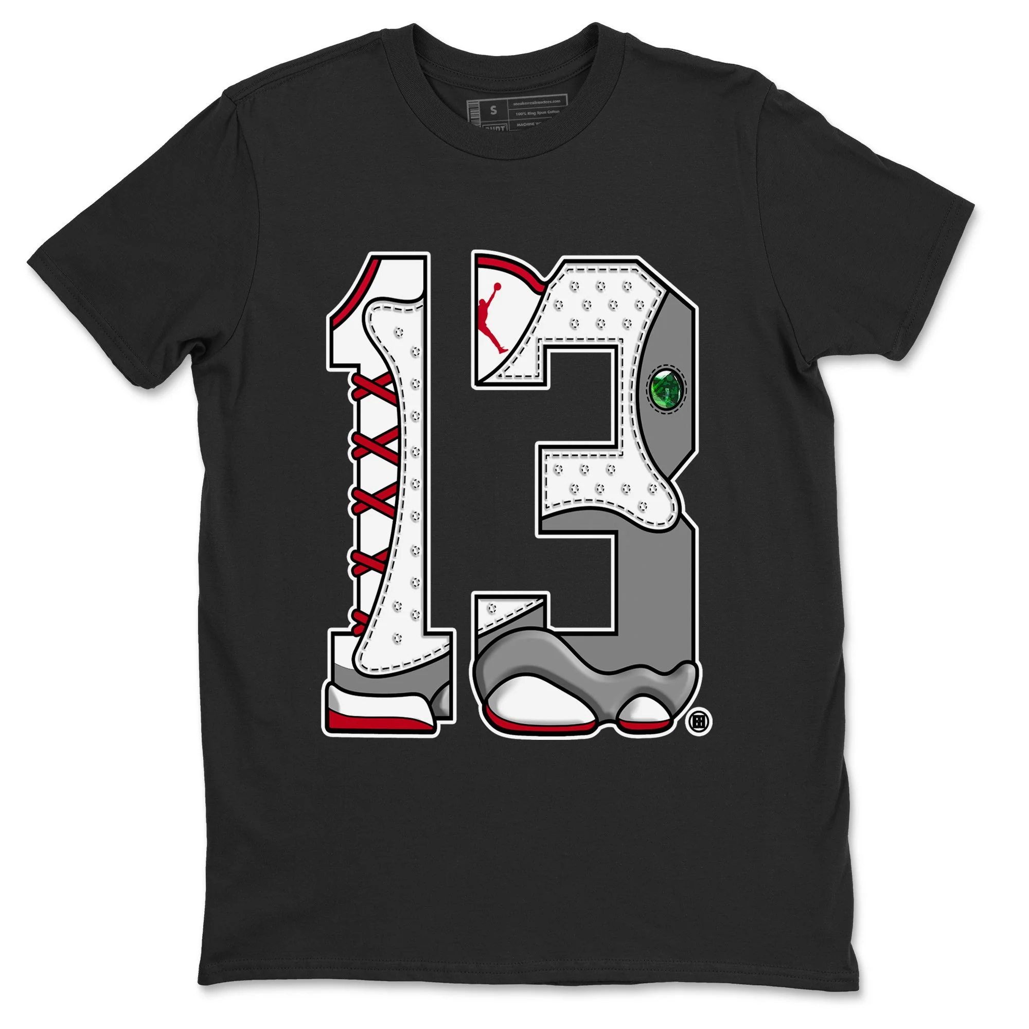 Number 13 Unisex Tops - Air Jordan 13 Wolf Grey