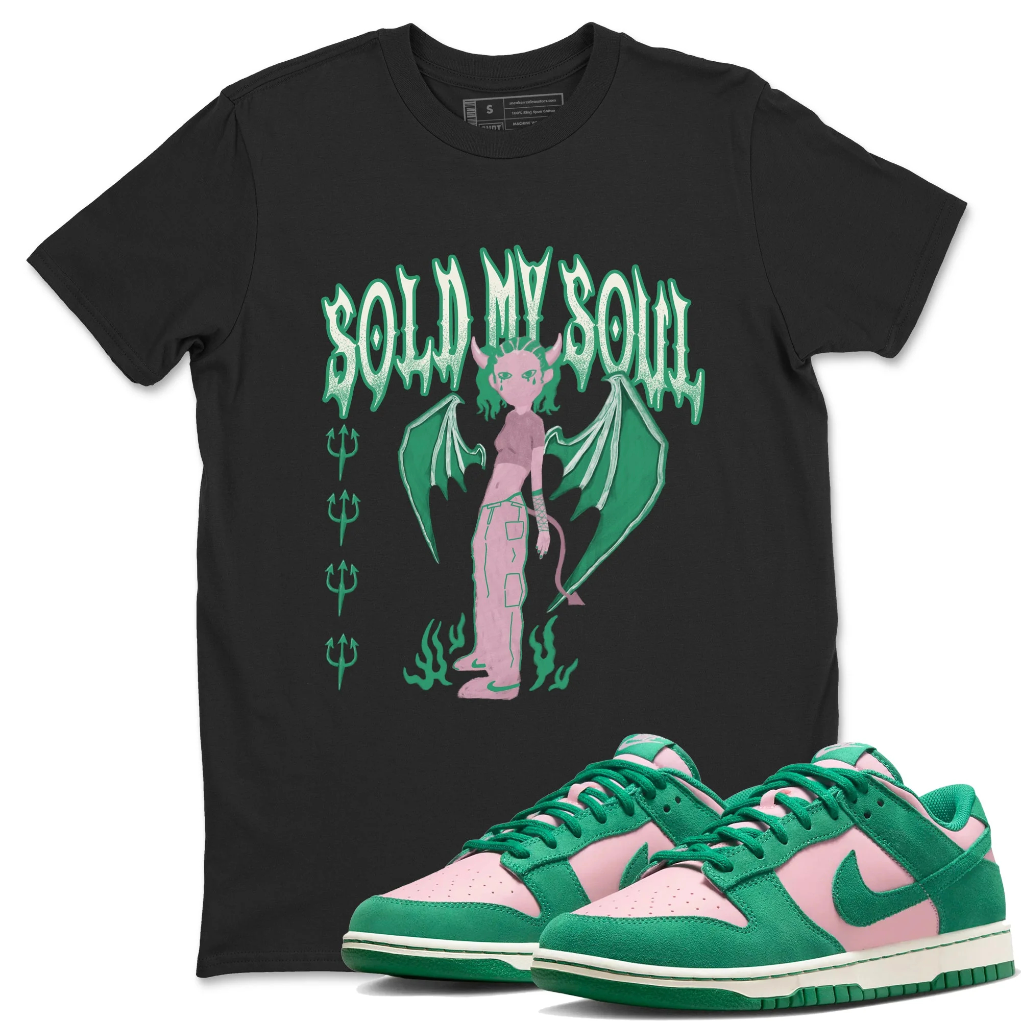 Sold My Soul Sneaker Tees - Dunk Medium Soft Pink Malachite