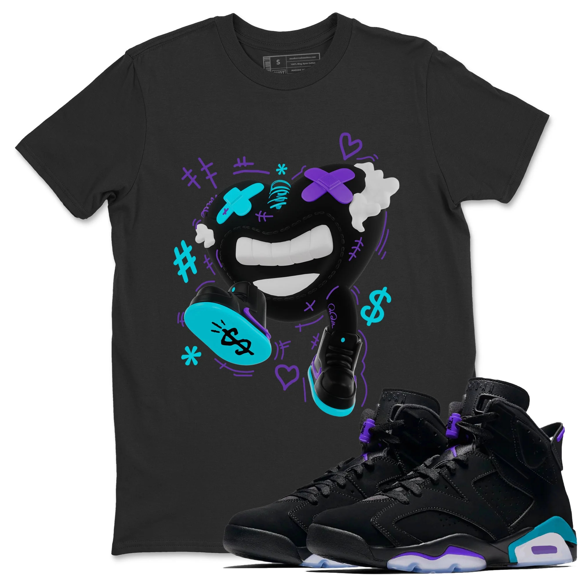 Walk In Love SNRT Sneaker Tee - Air Jordan 6 Aqua