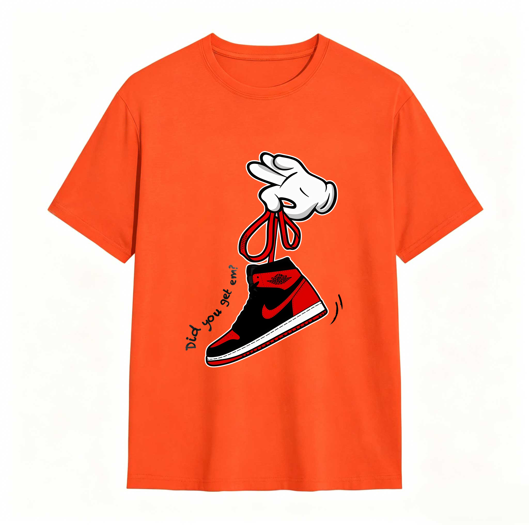 Cartoon Hands Sneaker Tees - Match Air Jordan 1 '85 Bred