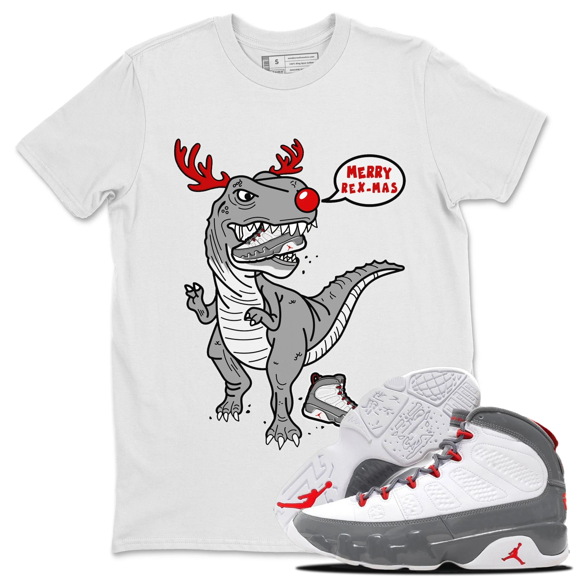 Hungry Dino Unisex Tops - Air Jordan 9 Fire Red
