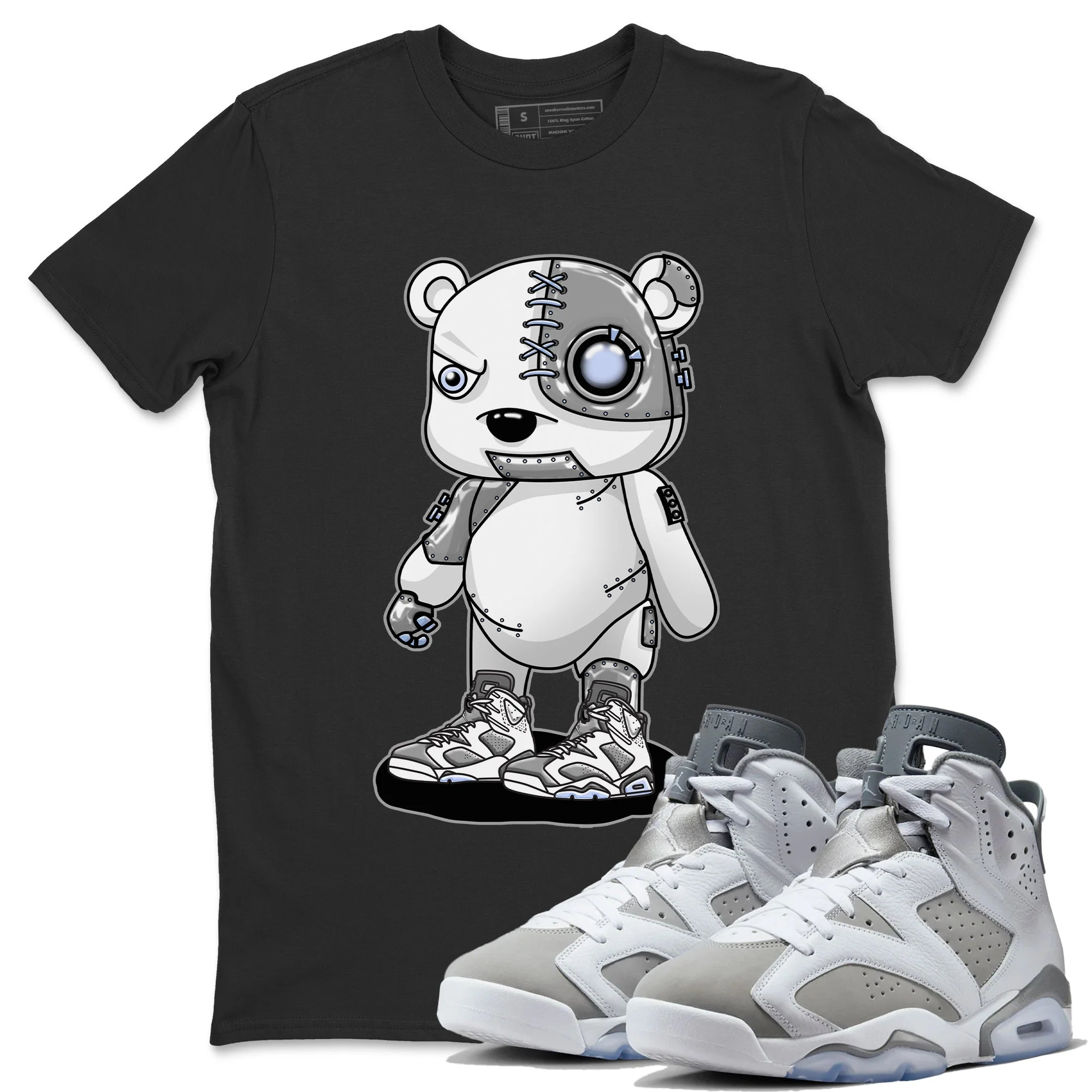 Cyborg Bear Unisex Tops - Air Jordan 6 Cool Grey