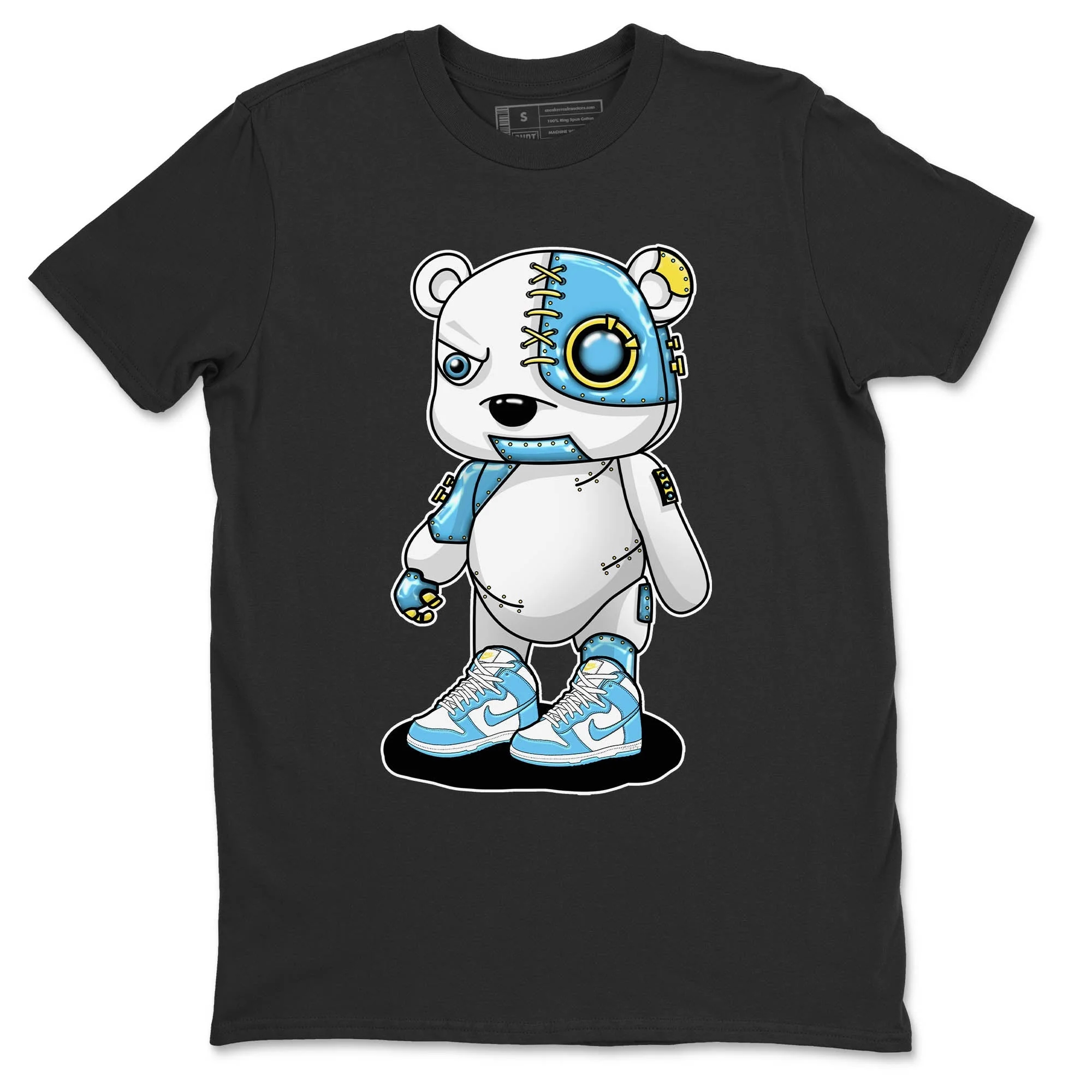 Cyborg Bear Unisex Tops - Dunk Blue Chill