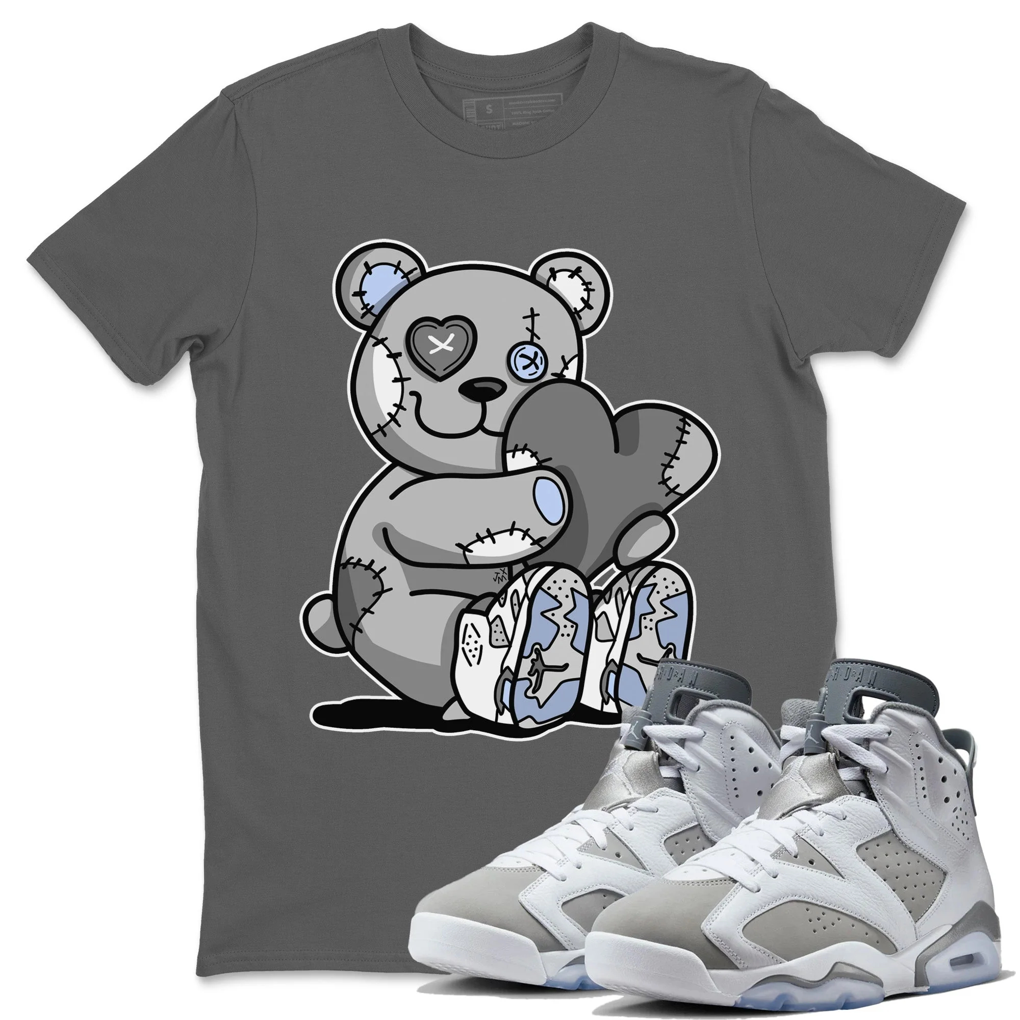 Hugging Bear Unisex Tops - Air Jordan 6 Cool Grey