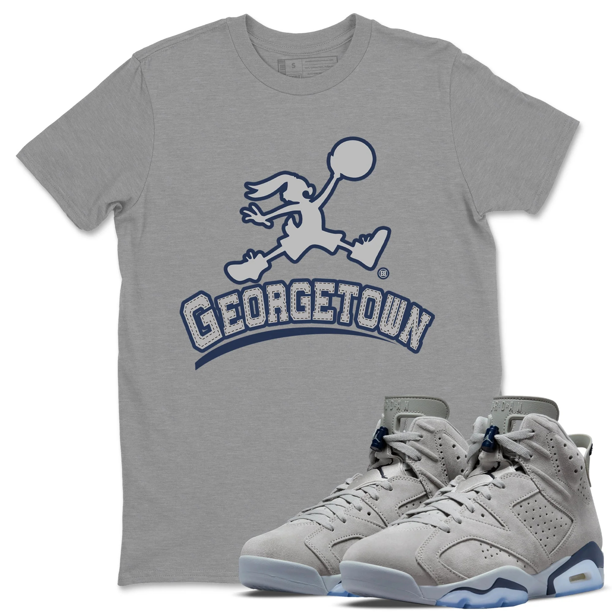 Jumpman Bunny Unisex Tops - Air Jordan 6 Georgetown
