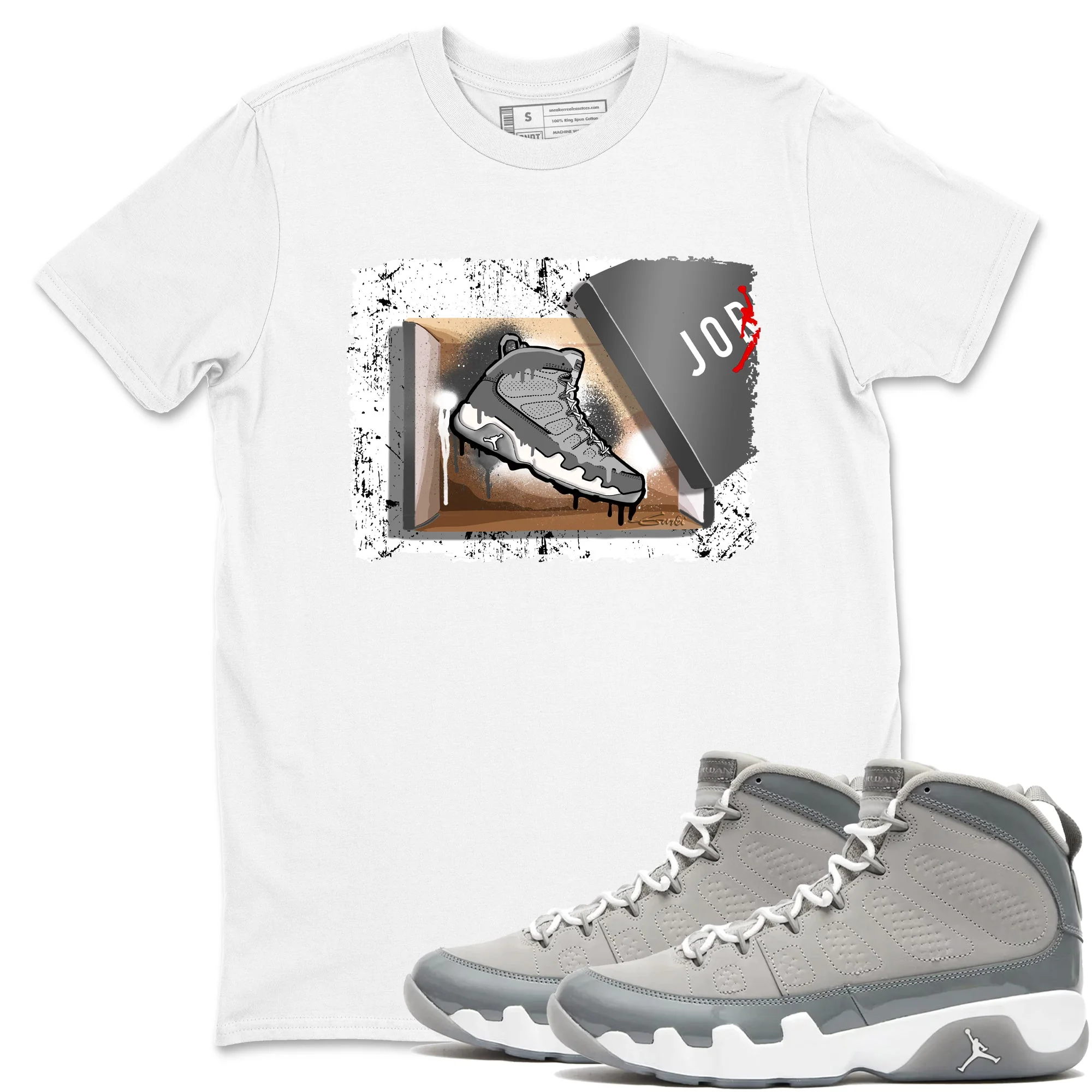 New Kicks Sneaker Tees - Air Jordan 9 Cool Grey