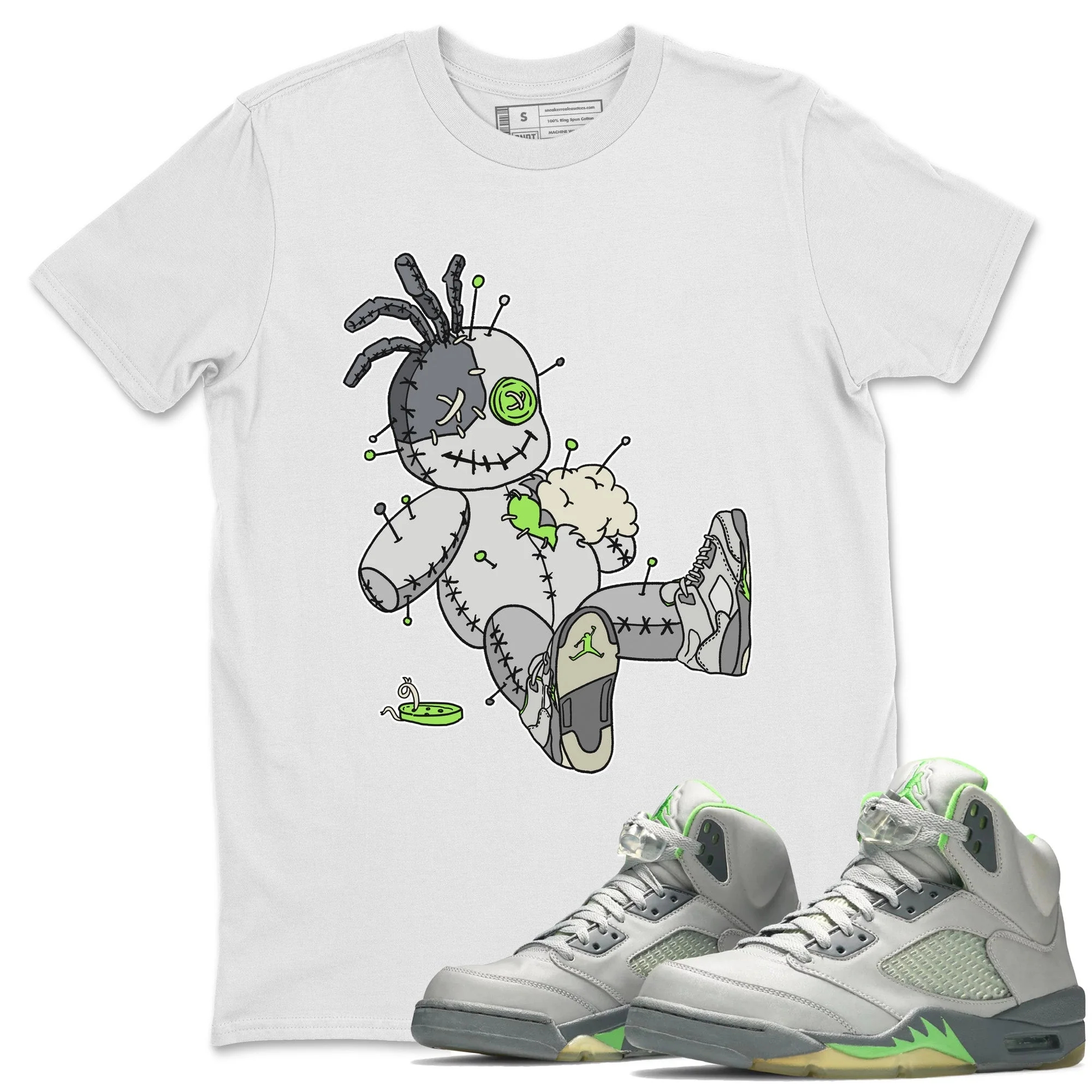 Voodoo Doll Unisex Tops - Air Jordan 5 Green Bean