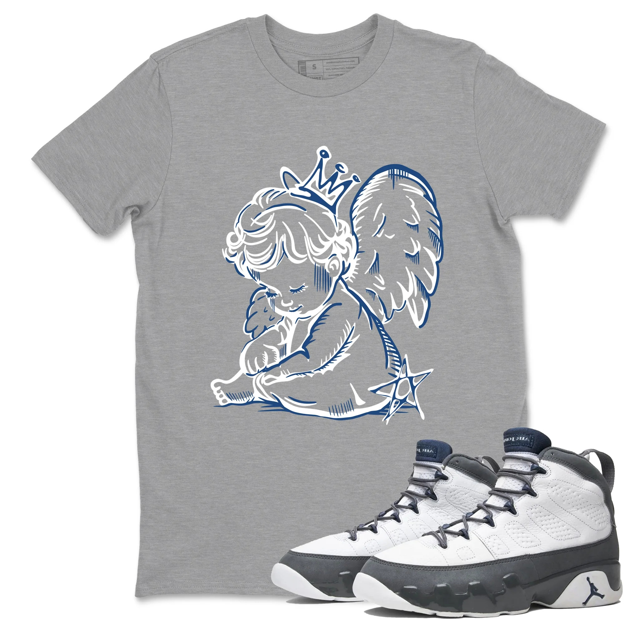 Neon Angel Sneaker Tees - Air Jordan 9 Flint Grey