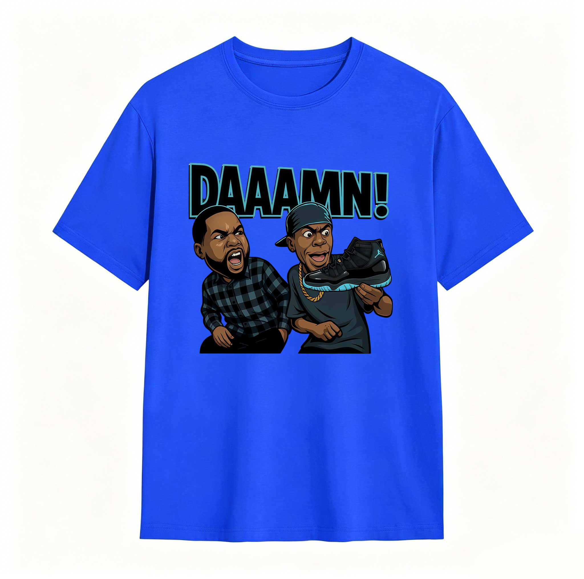 DAAAMN! Shirt To Match Jordan 11 Gamma, Jordan 11 Gamma Sneaker Mactching Shirt, Jordan Match Tee, AJ 11 Gamma Sneaker Match Shirt