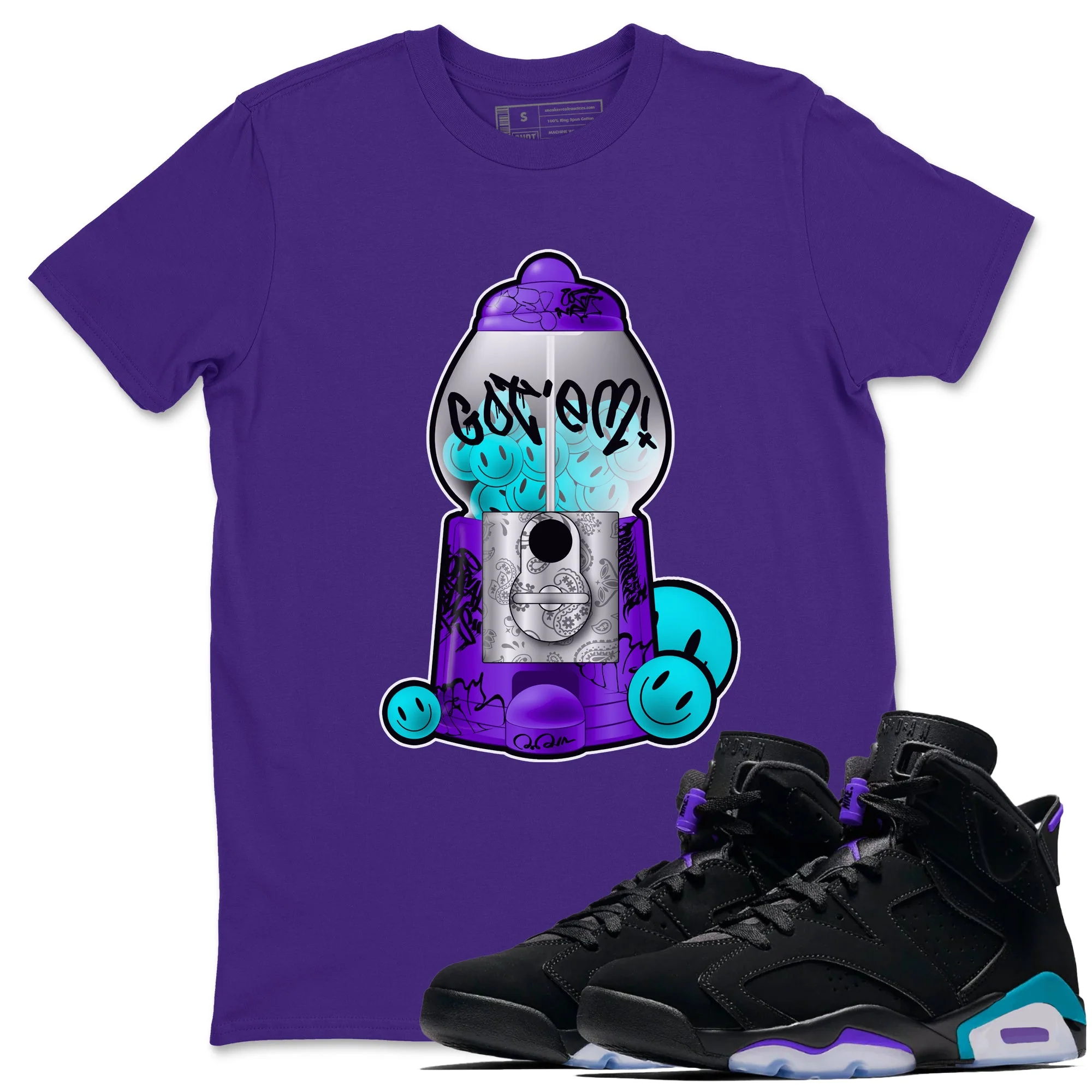 Gumball Machine Sneaker Tee - Air Jordan 6 Aqua