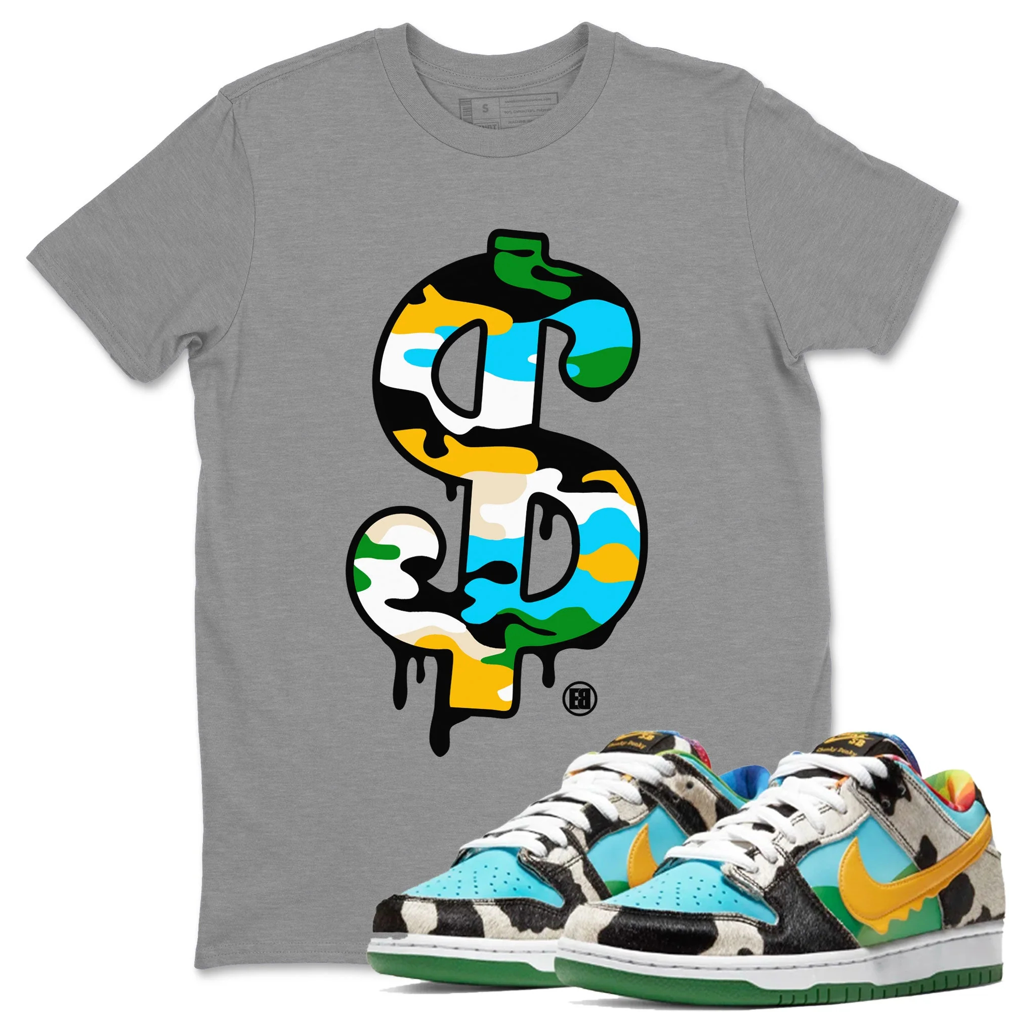 Dollar Camo Sneaker Tee - Dunk Chunky Dunky
