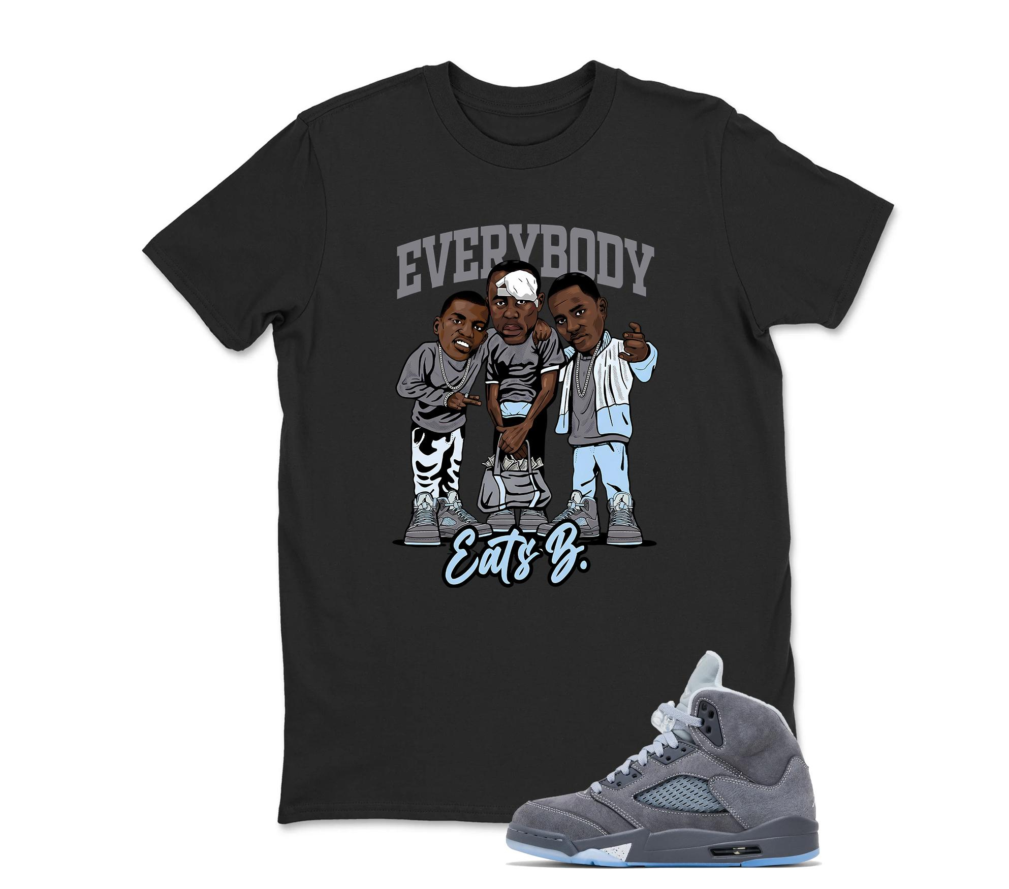 Jordan 5 Wolf Grey, Every Body Sneaker Tee, Best Gift ,Adults & Kid, Jordan 5 Wolf Grey Sneaker Match tshirt