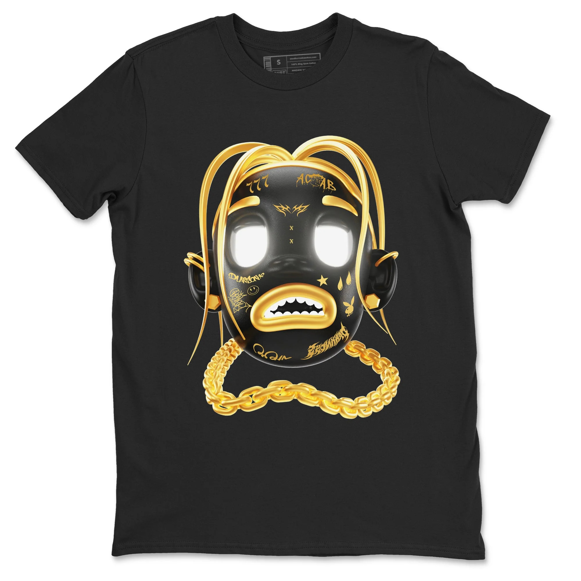 Goosebumps Boy Sneaker Tees - Air Jordan 1 Black Metallic Gold