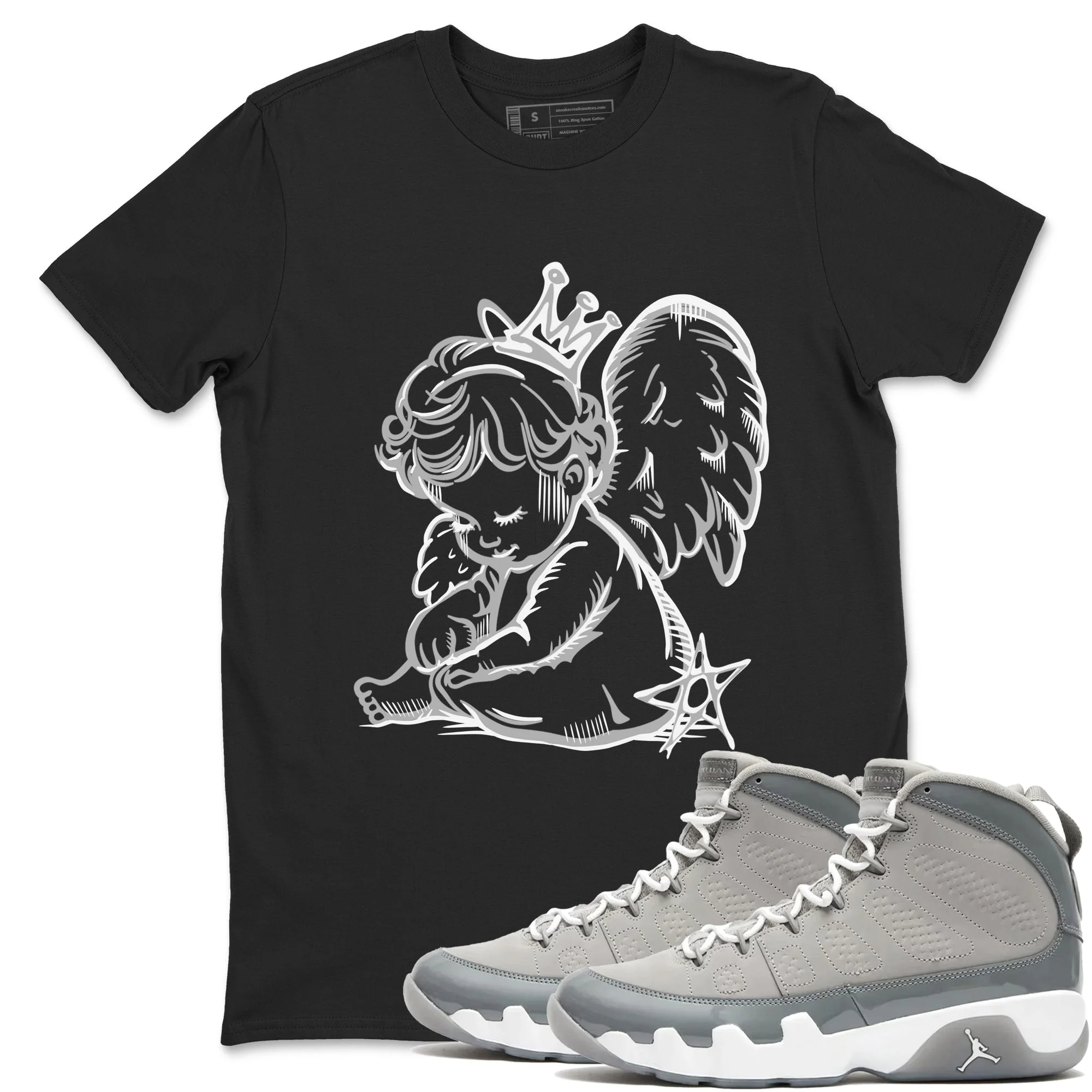 Neon Angel Sneaker Tees - Air Jordan 9 Cool Grey