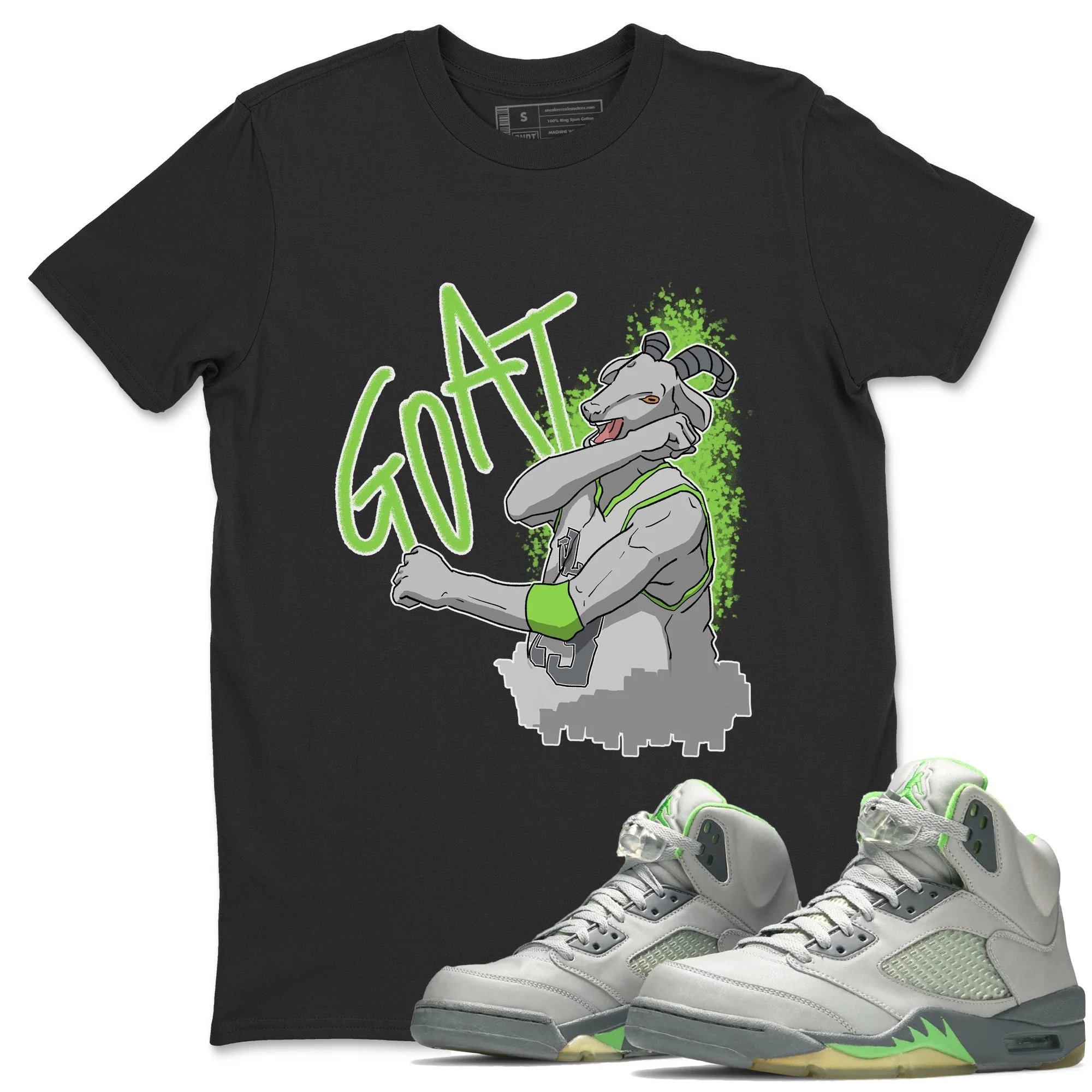 Screaming Goat Unisex Tops - Air Jordan 5 Green Bean