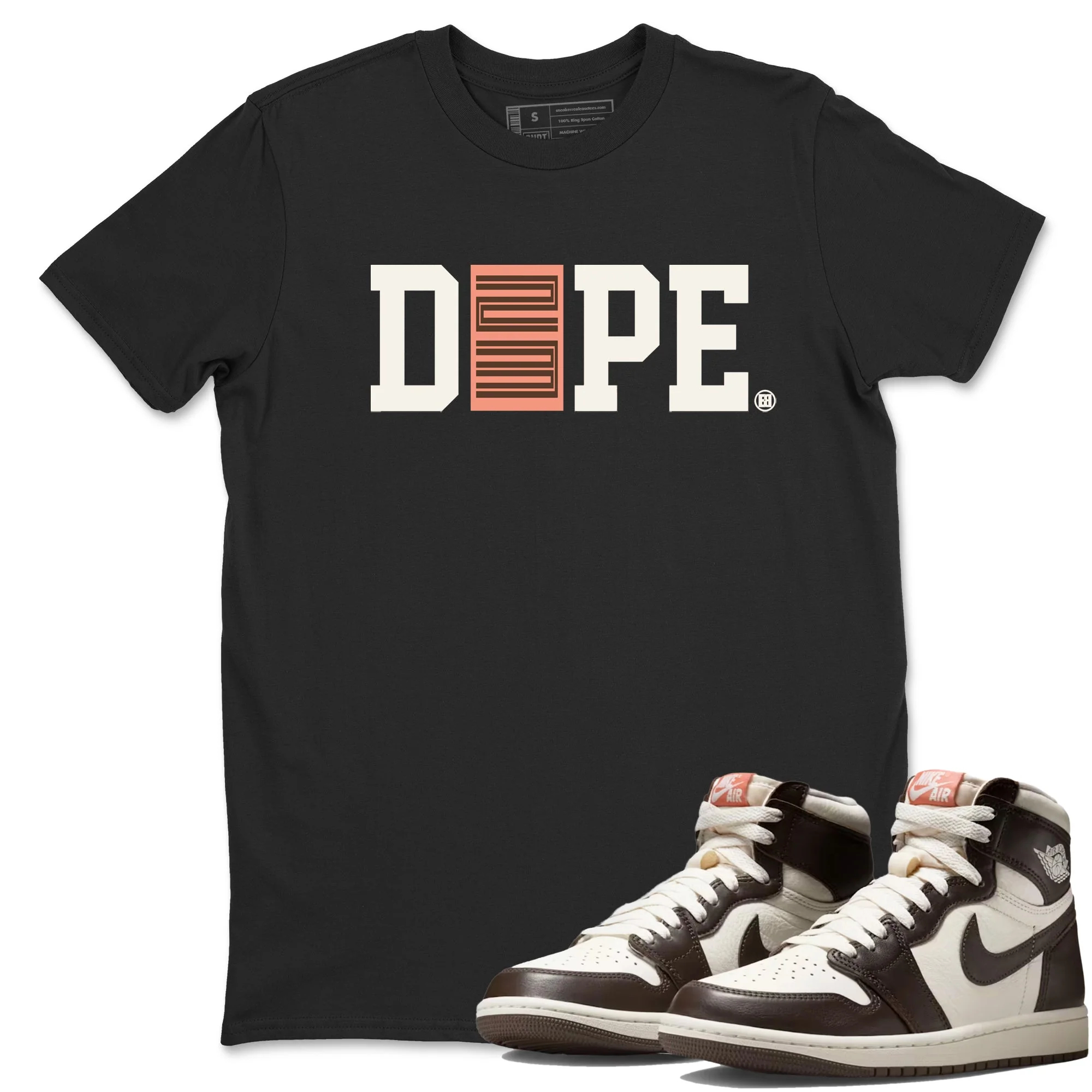 Dope 23 Sneaker Tees - Air Jordan 1 Baroque Brown