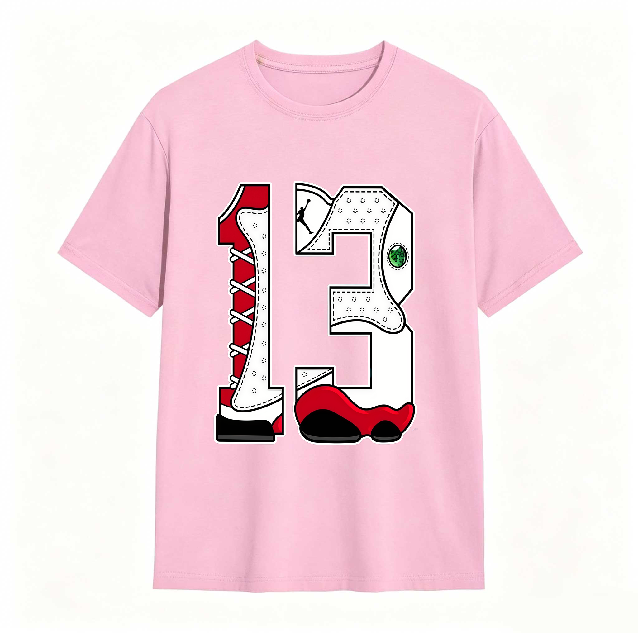 Cartoon Hands Sneaker Tees - Match Air Jordan 13 University Red