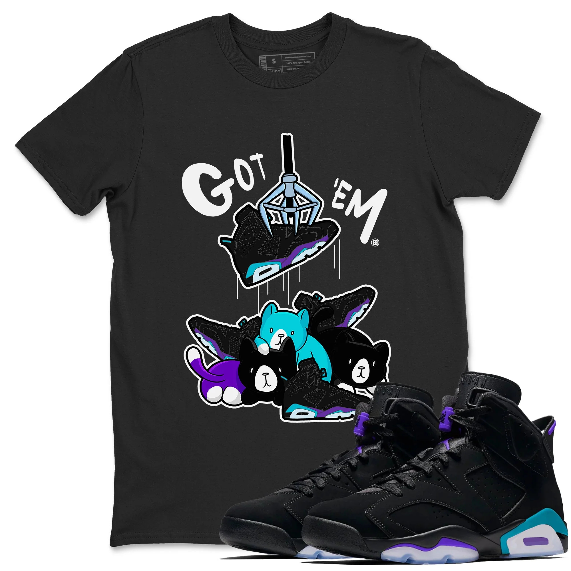 Treasure Hunter Unisex Tops - Air Jordan 6 Aqua