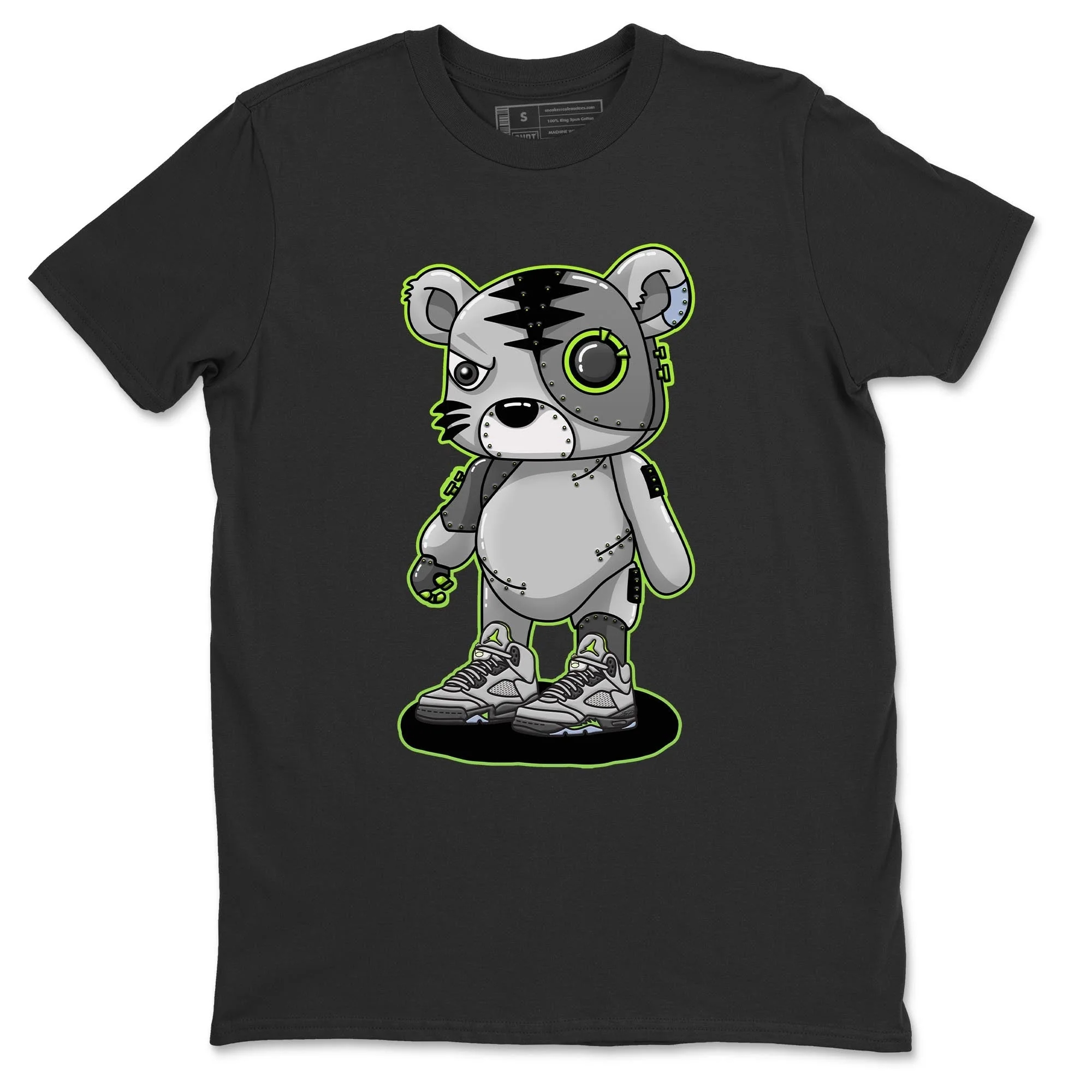 Cyborg Tiger Unisex Tops - Air Jordan 5 Green Bean