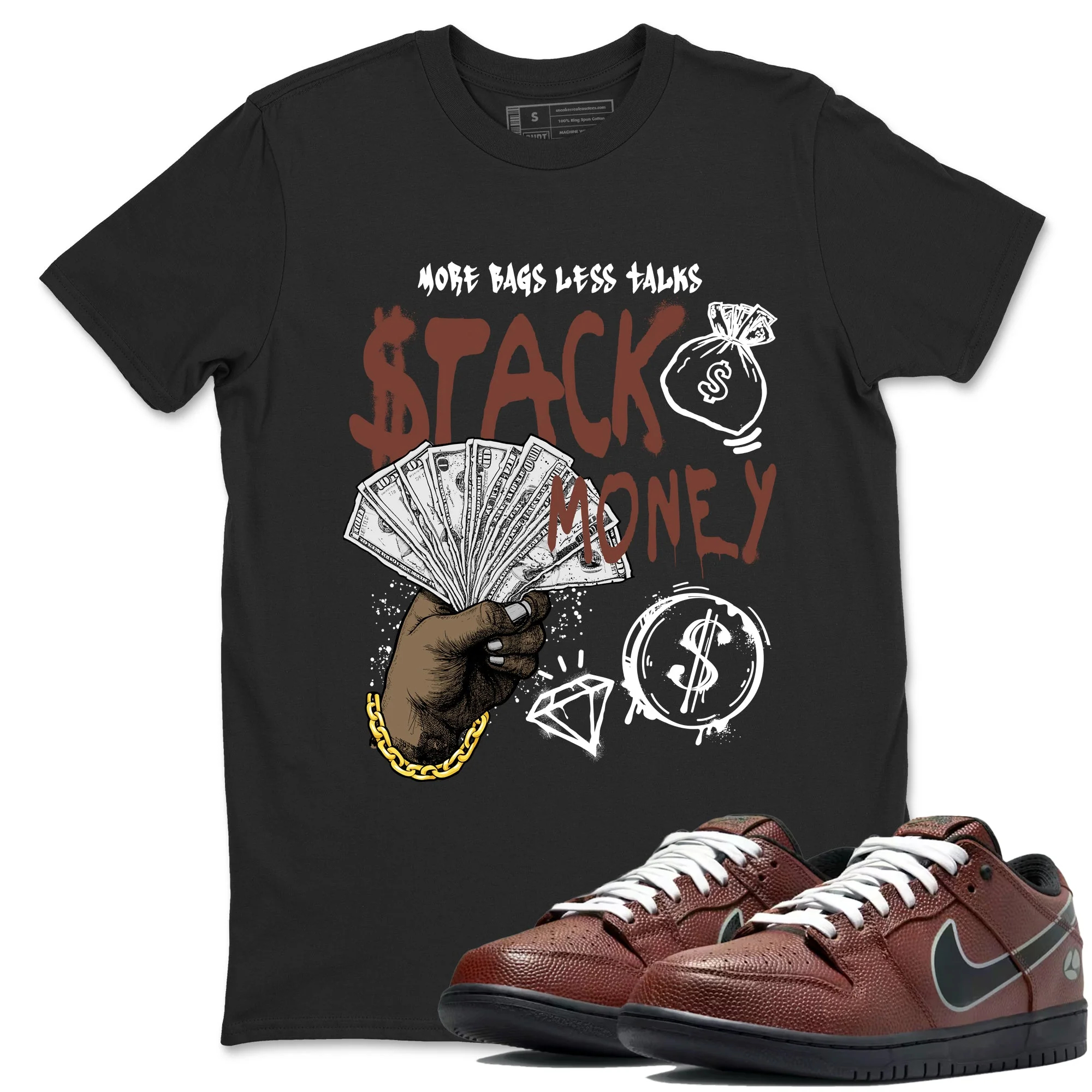Stack Money Sneaker Tees - Dunk Low Football
