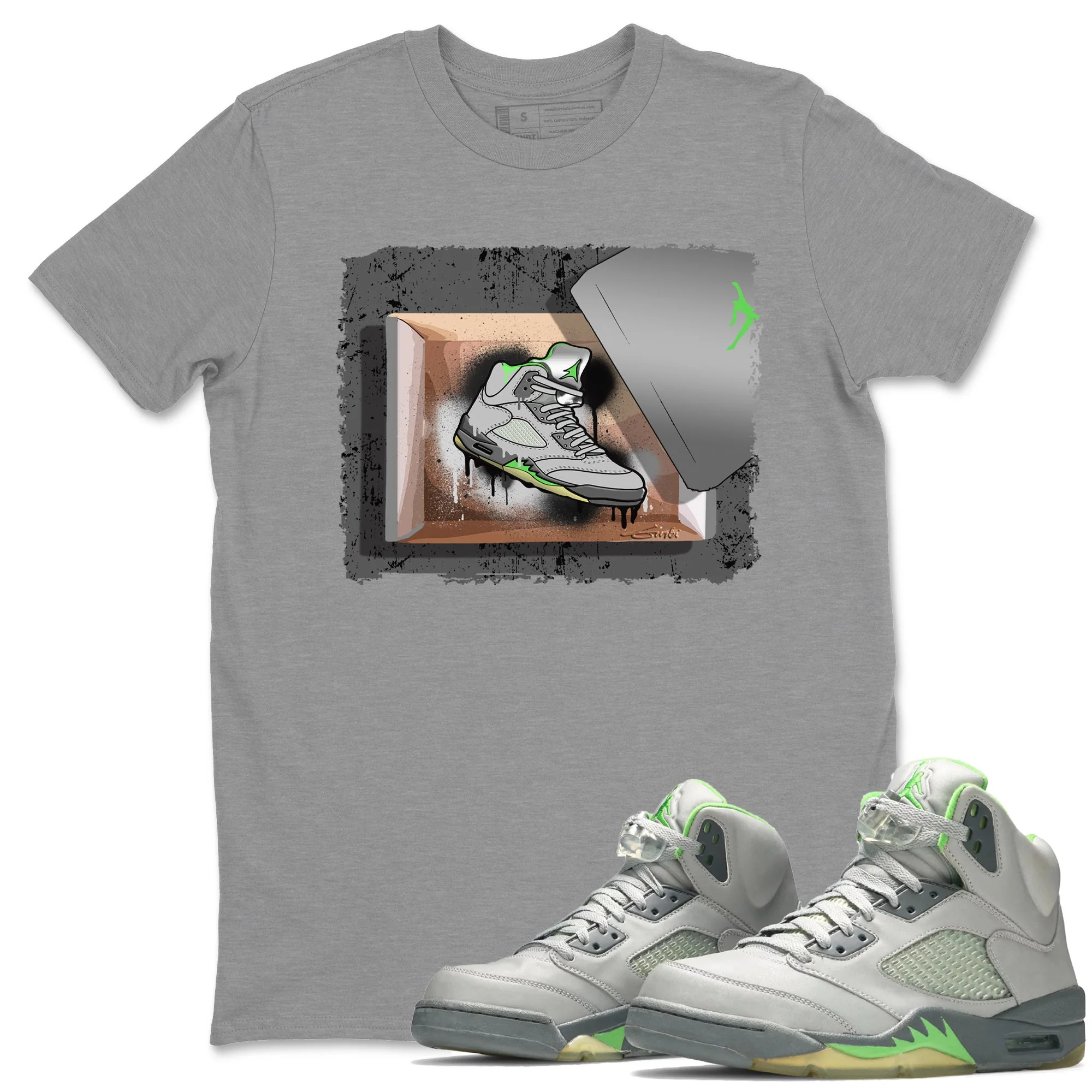 New Kicks Unisex Tops - Air Jordan 5 Green Bean