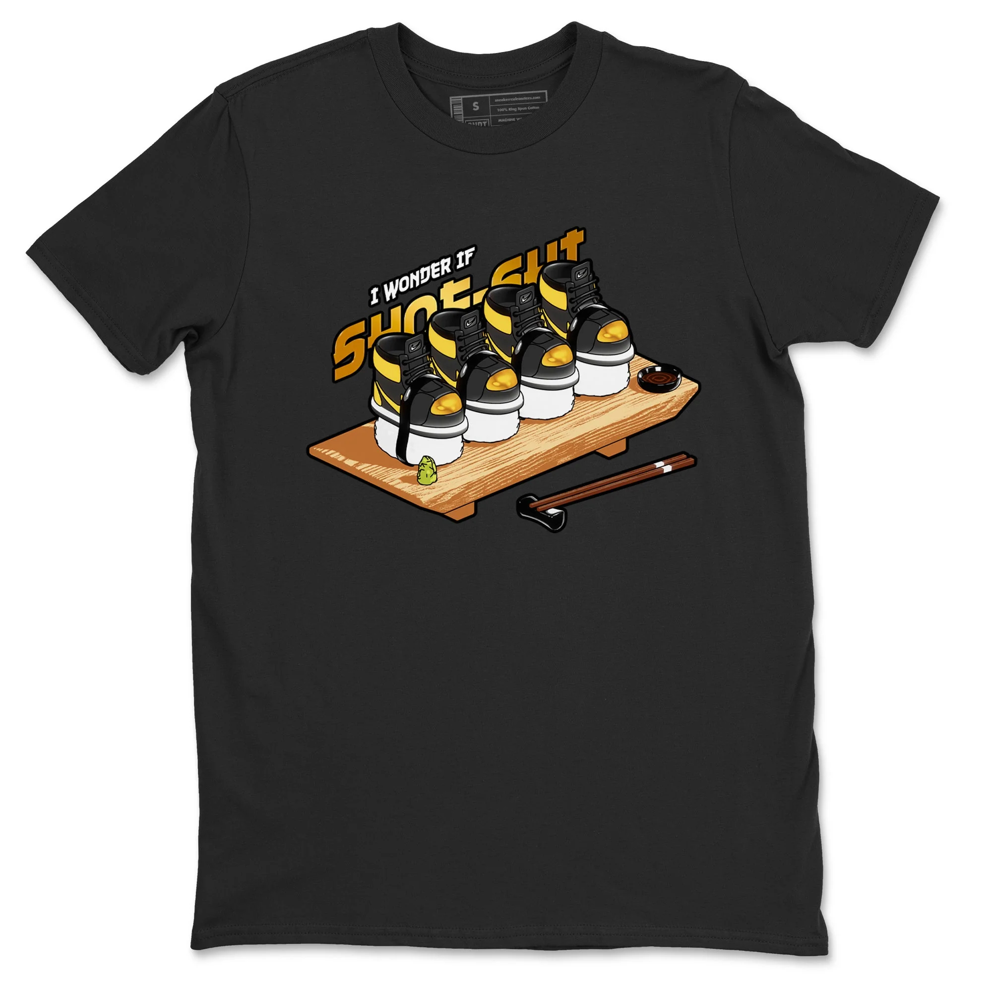 Shoe-Shi Sneaker Tees - Air Jordan 1 Black Metallic Gold