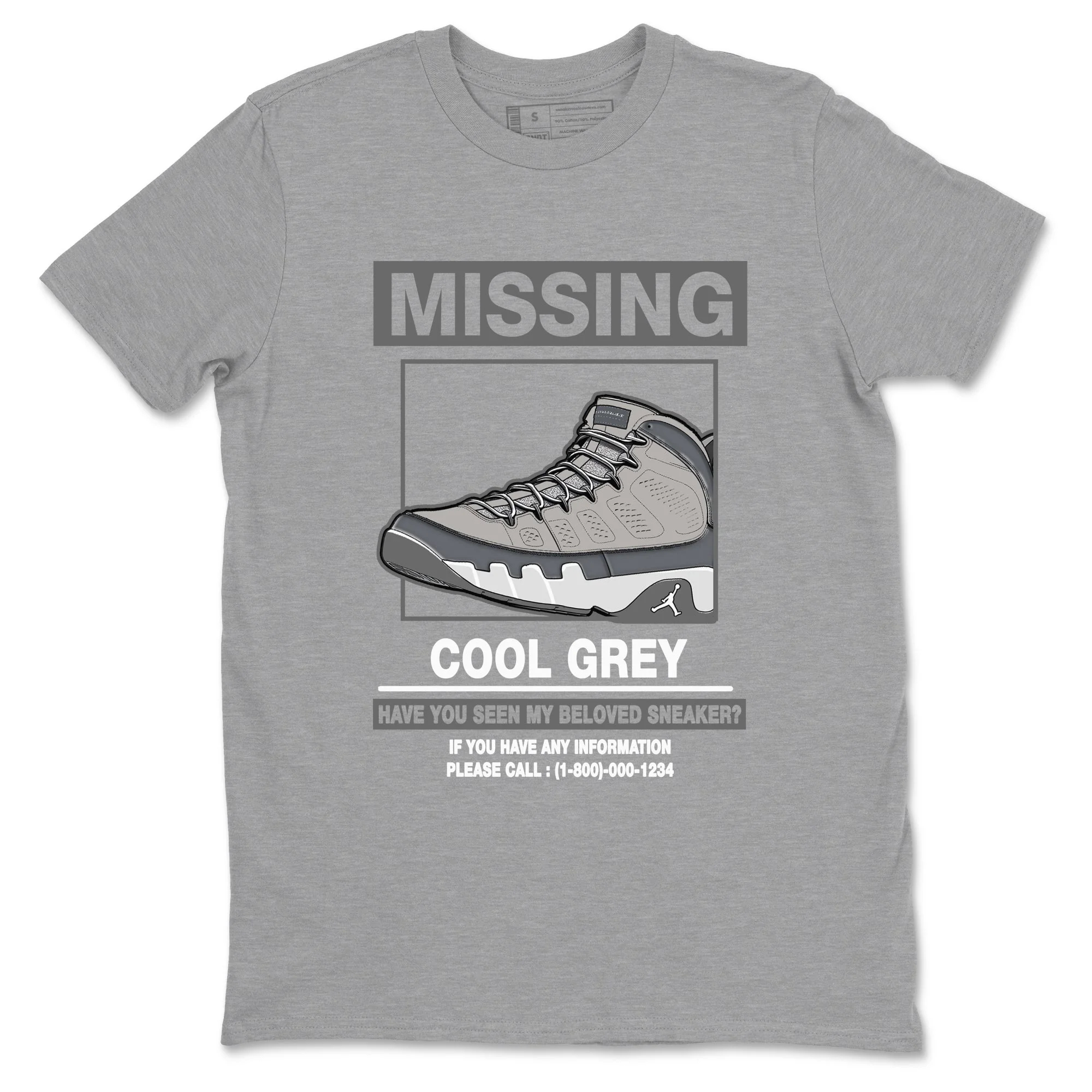 Missing Sneaker Sneaker Tees - Air Jordan 9 Cool Grey
