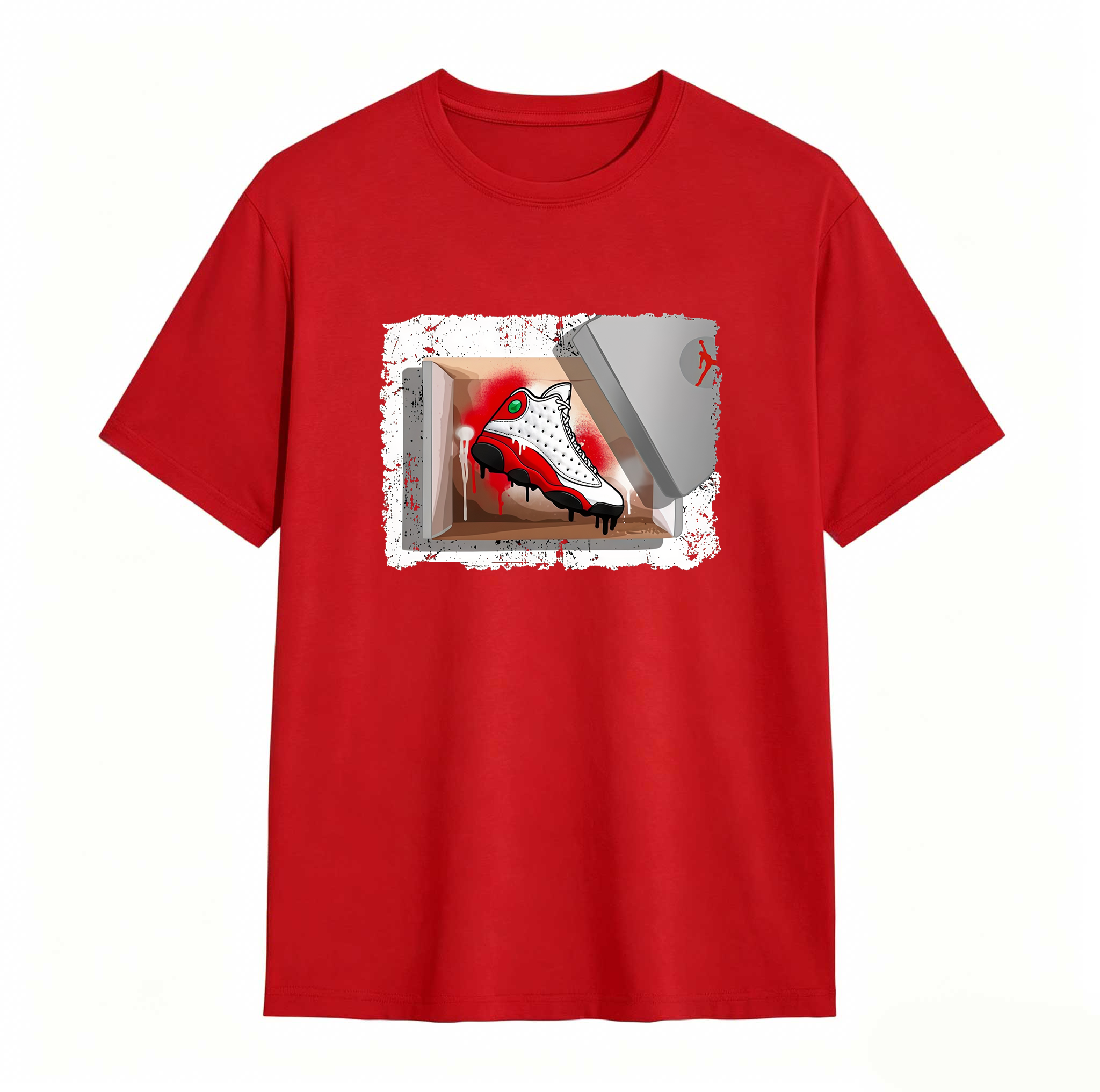 New Kicks Sneaker Tees - Match Air Jordan 13 University Red