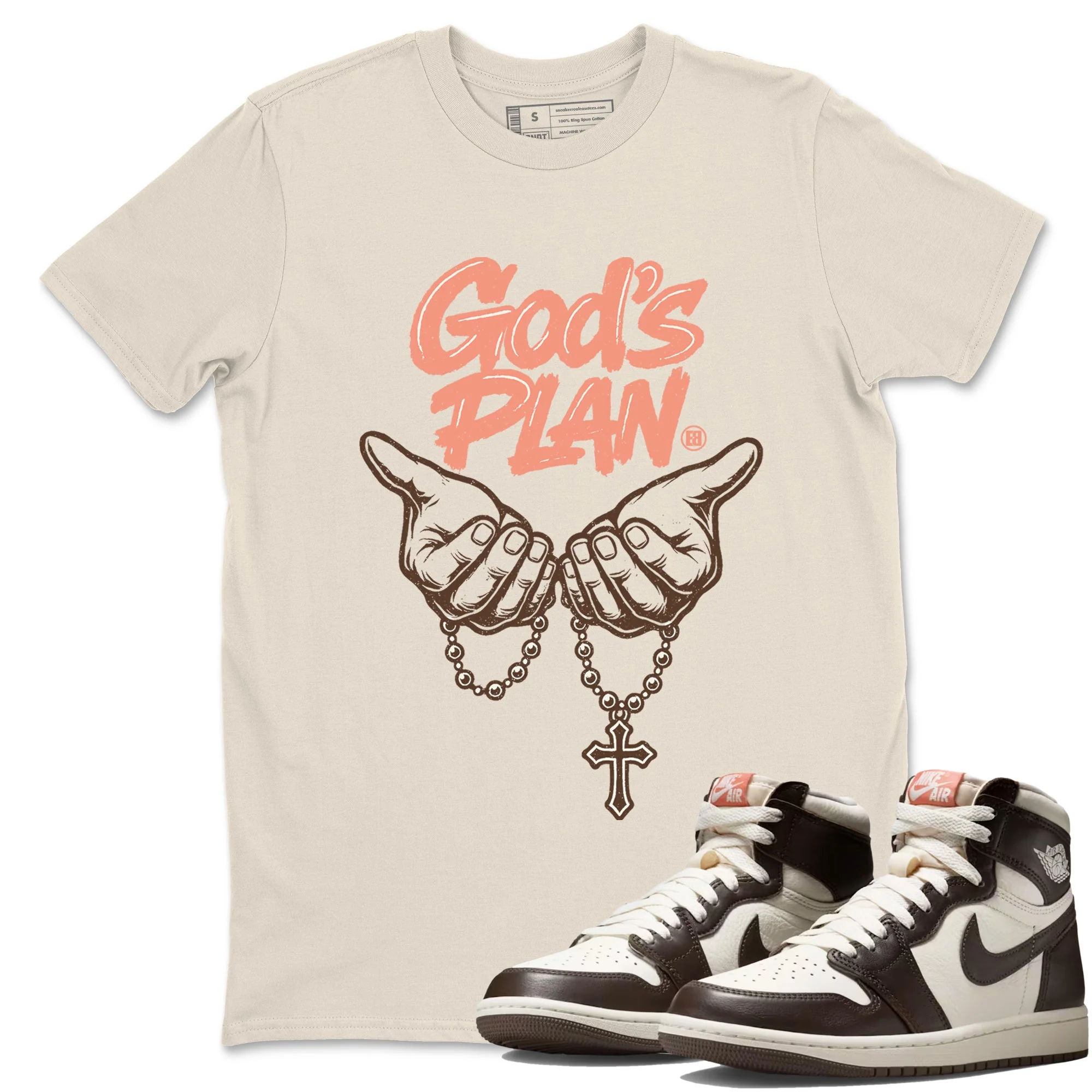 God's Plan Sneaker Tees - Air Jordan 1 Baroque Brown