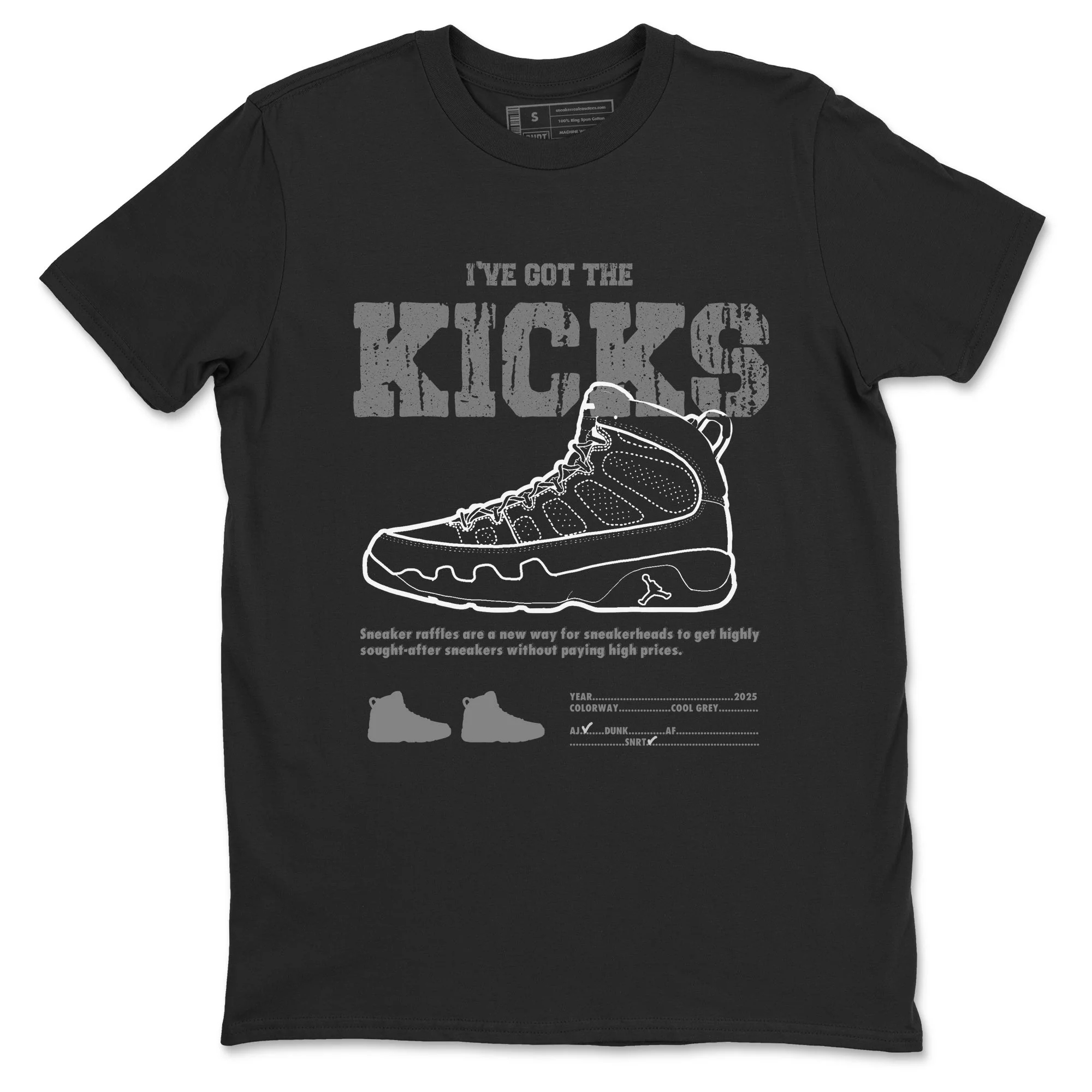 I've The Got The Kicks Sneaker Tees - Air Jordan 9 Cool Grey