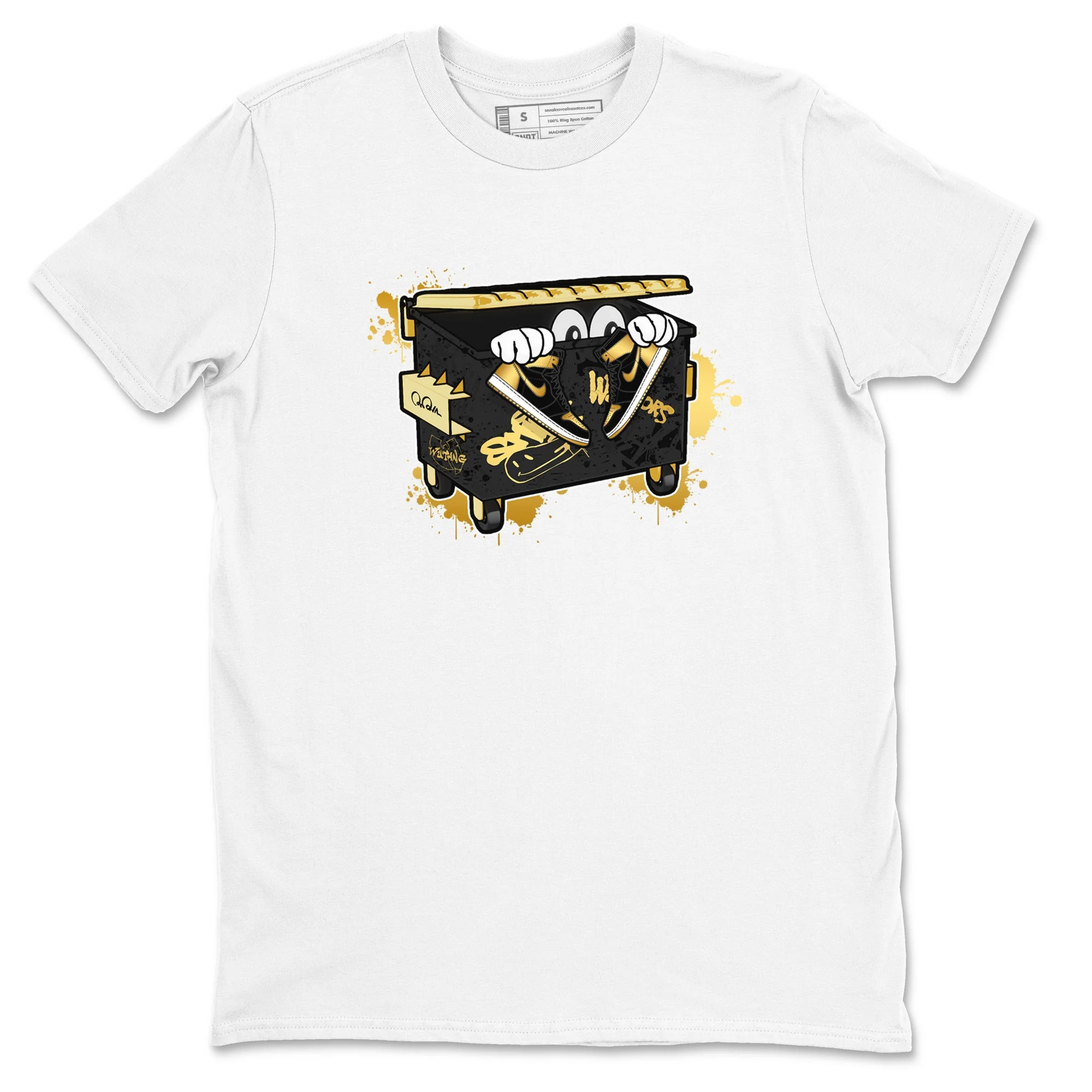 Kick Trash Sneaker Tees - Air Jordan 1 Black Metallic Gold