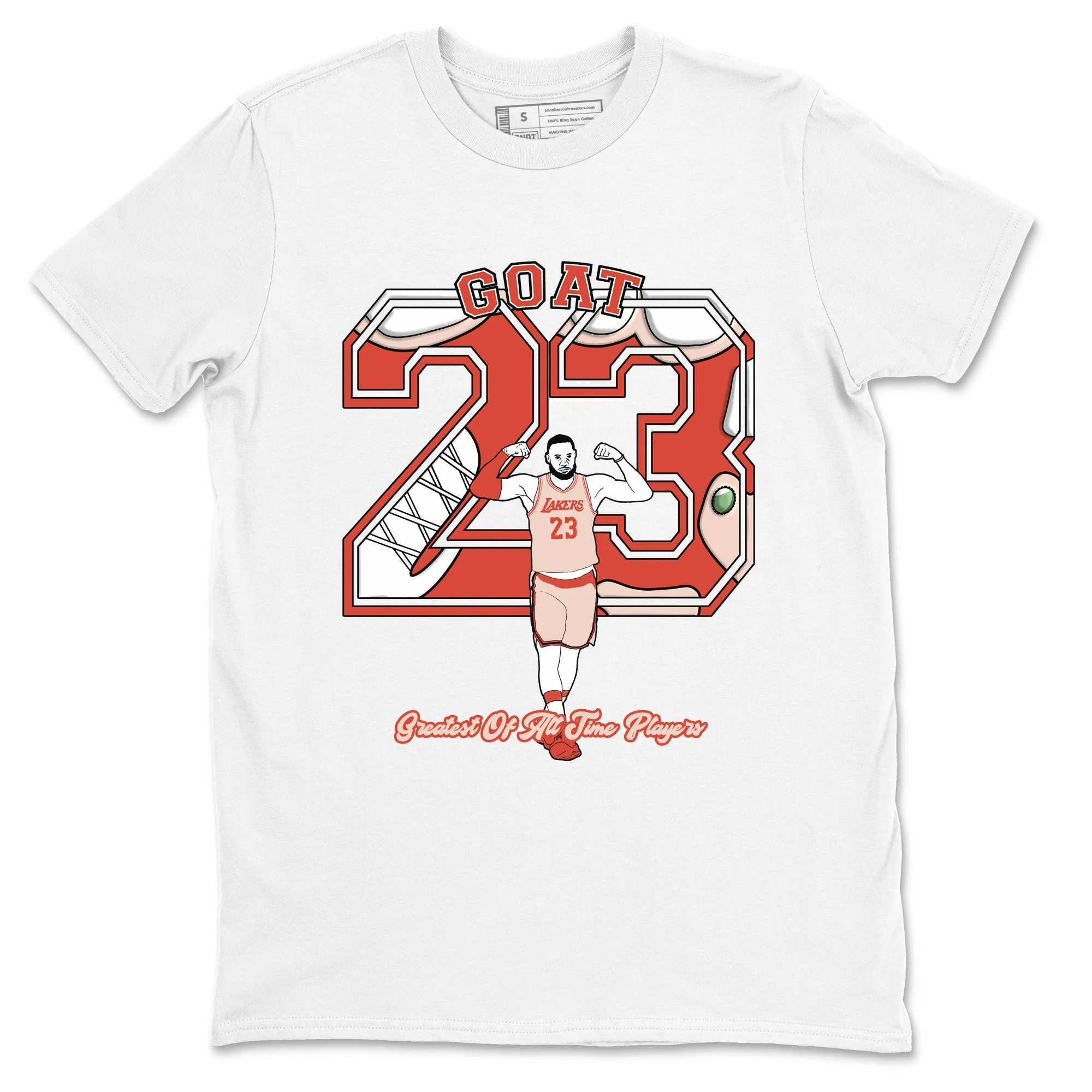 Goat Player Sneaker Tees - Air Jordan 13 Dune Red