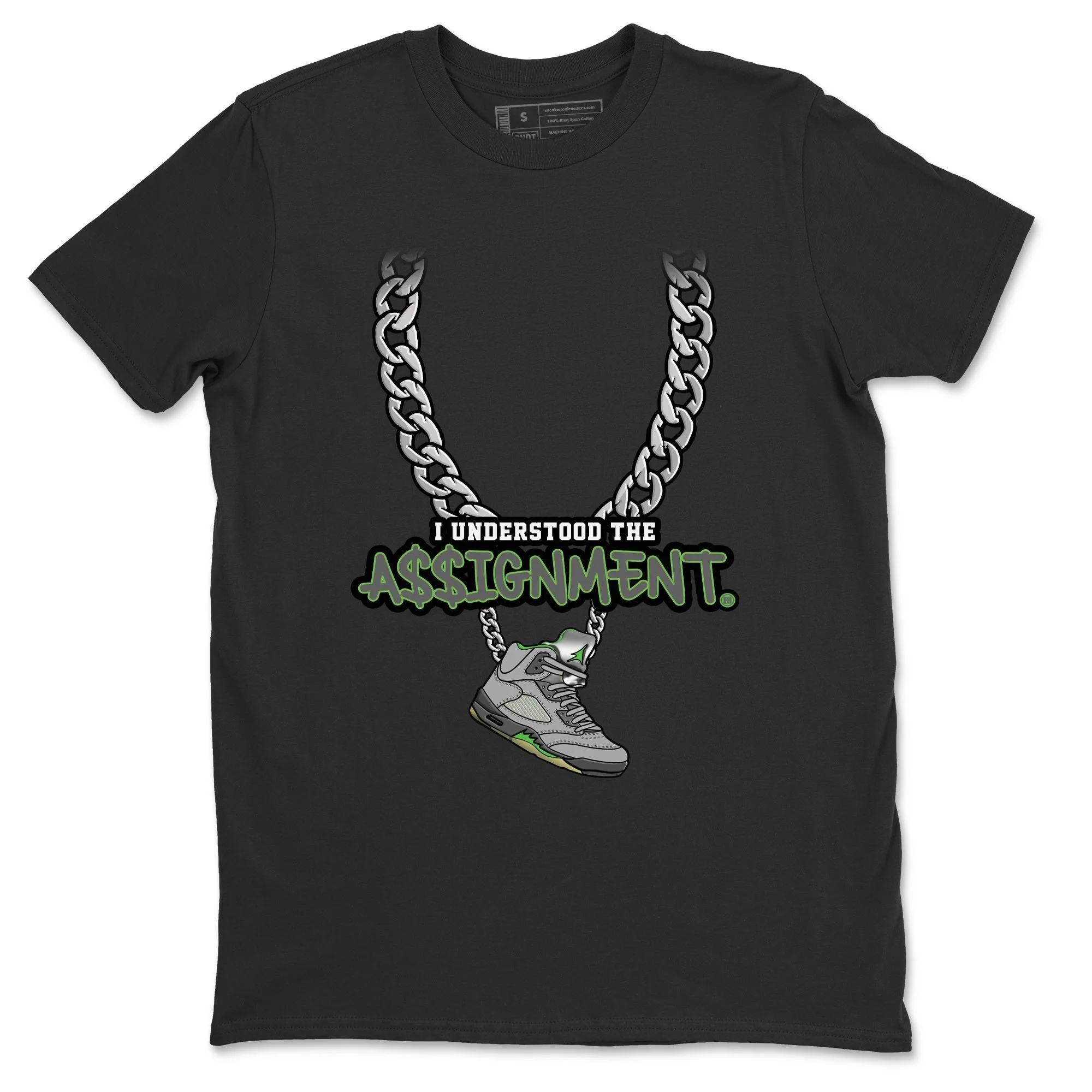 Understood Assignment Unisex Tops - Air Jordan 5 Green Bean
