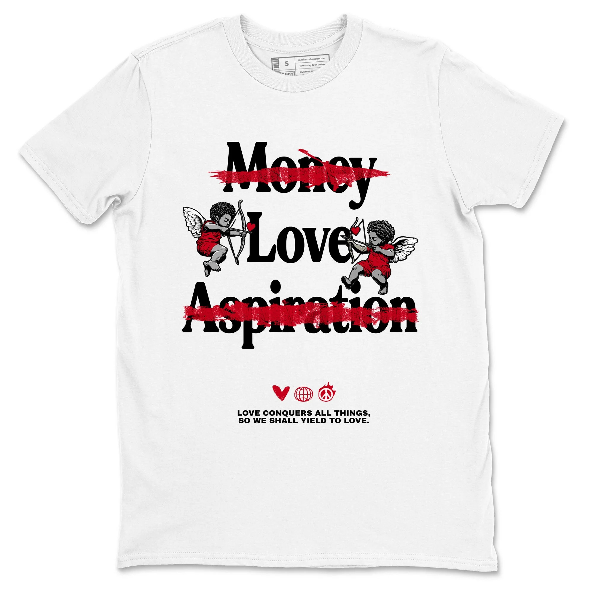 Love Conquers All Things Sneaker Tees - Air Jordan 1 '85 Bred