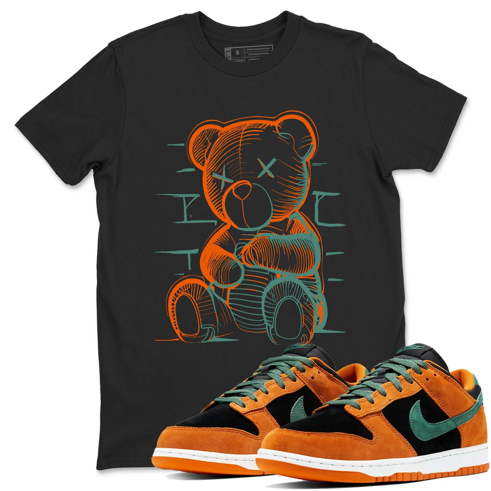 Neon Bear Sneaker Tees - Dunk Ceramic