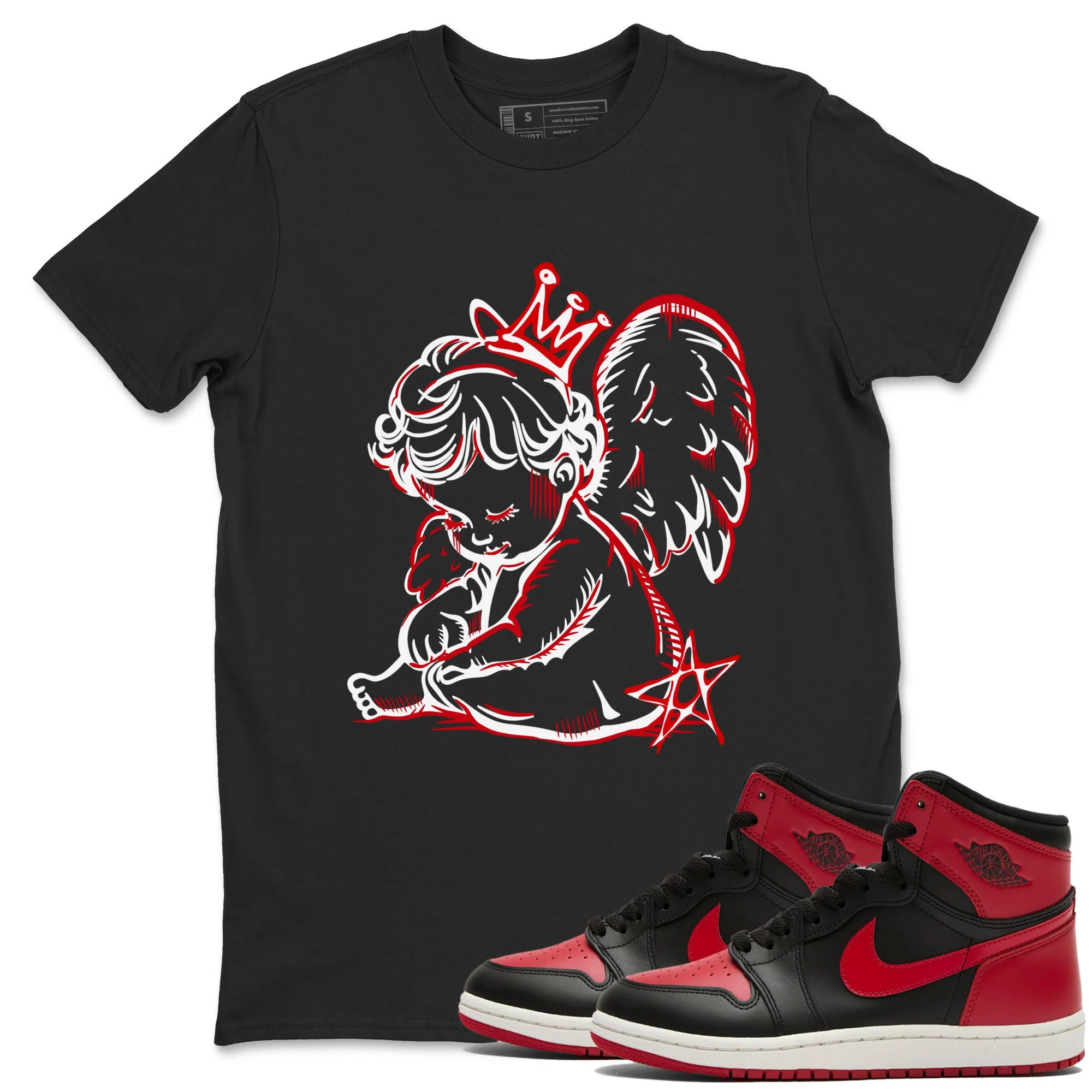 Neon Angel Sneaker Tees - Air Jordan 1 '85 Bred
