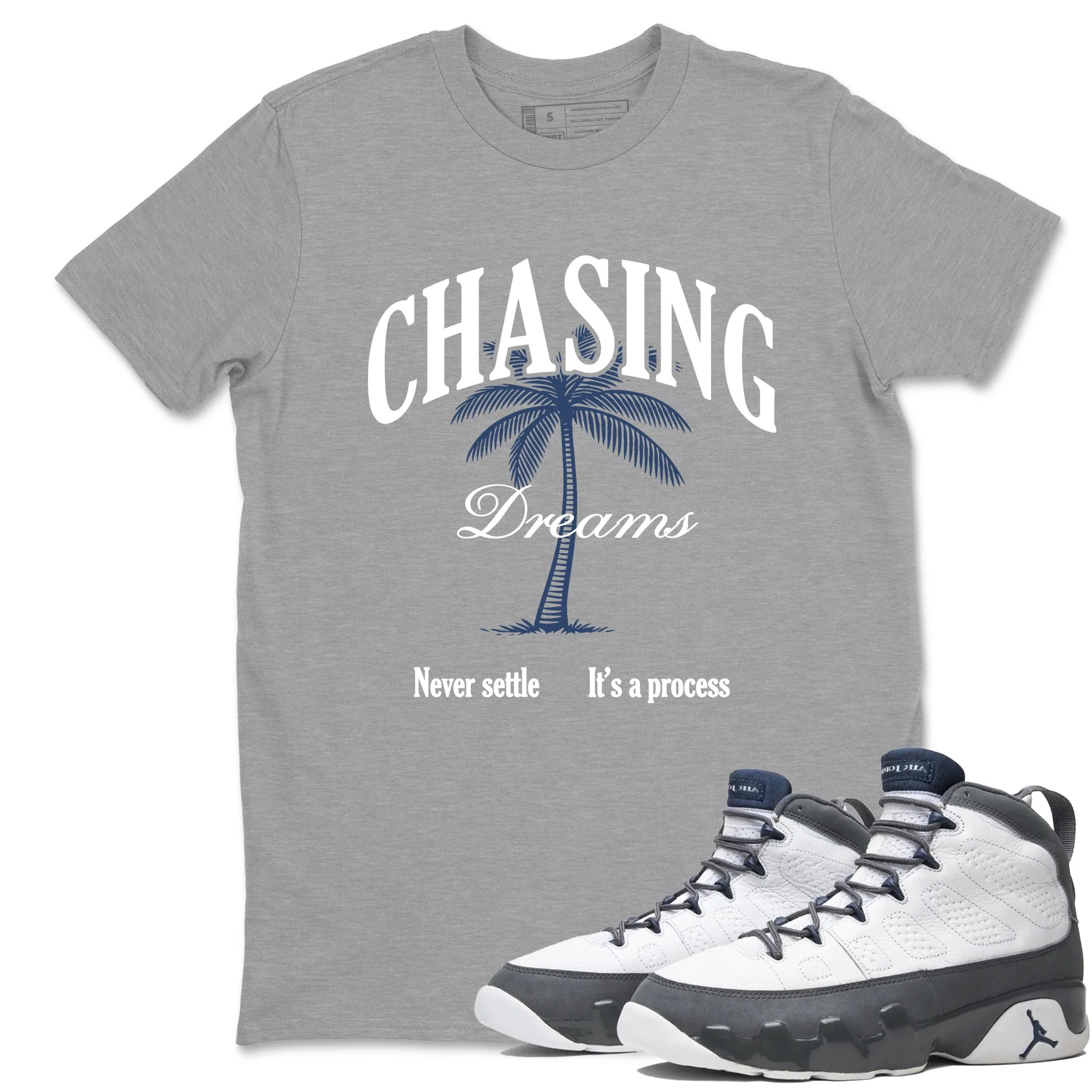 Chasing Dreams Sneaker Tees - Air Jordan 9 Flint Grey