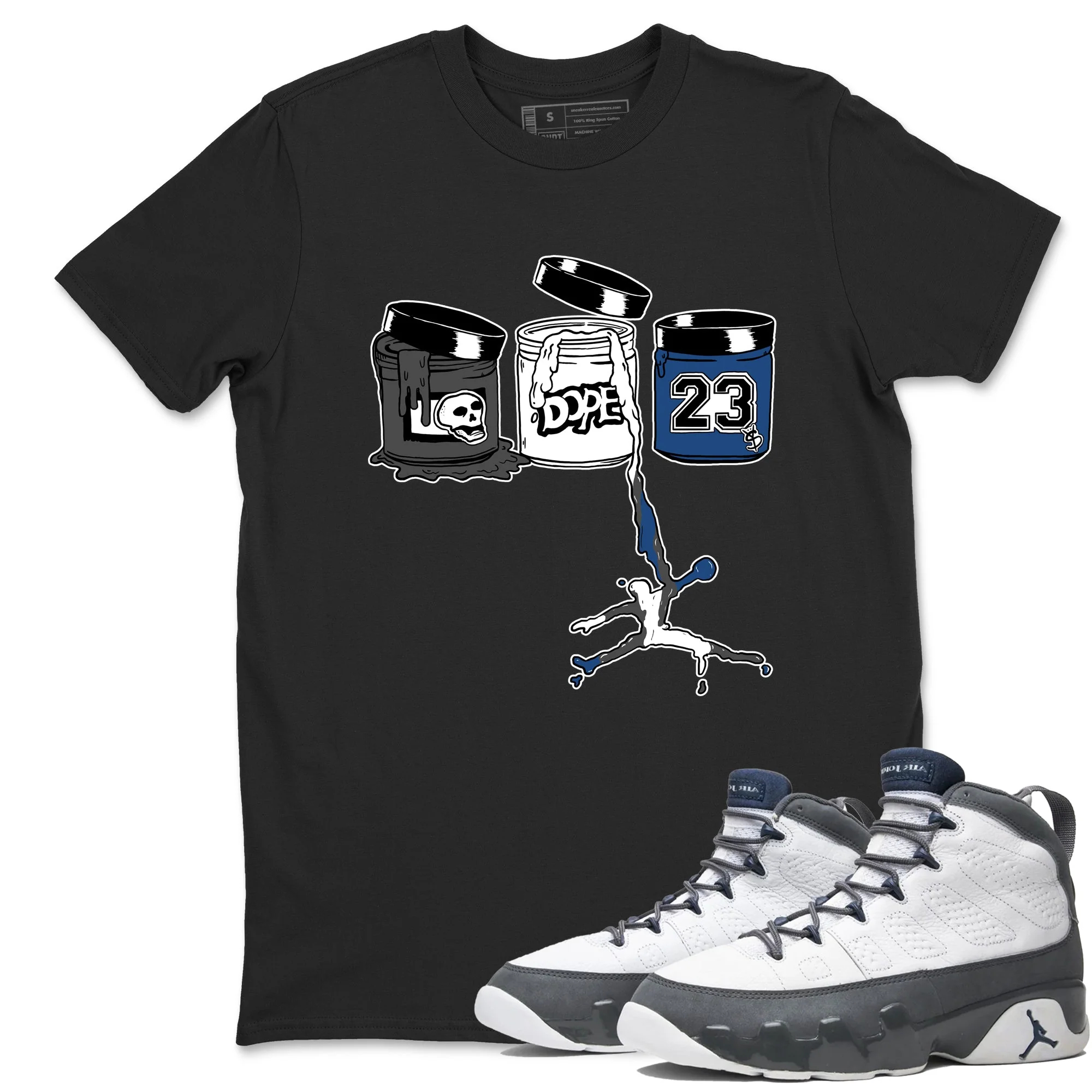 Jordan Paint Sneaker Tees - Air Jordan 9 Flint Grey